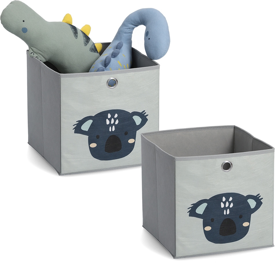 ❤ Zeller Present »Koala«, bestellen zusammenfaltbar, flach Vlies 2 im Organizer Jelmoli-Online St.), Shop (Set, Aufbewahrungsbox