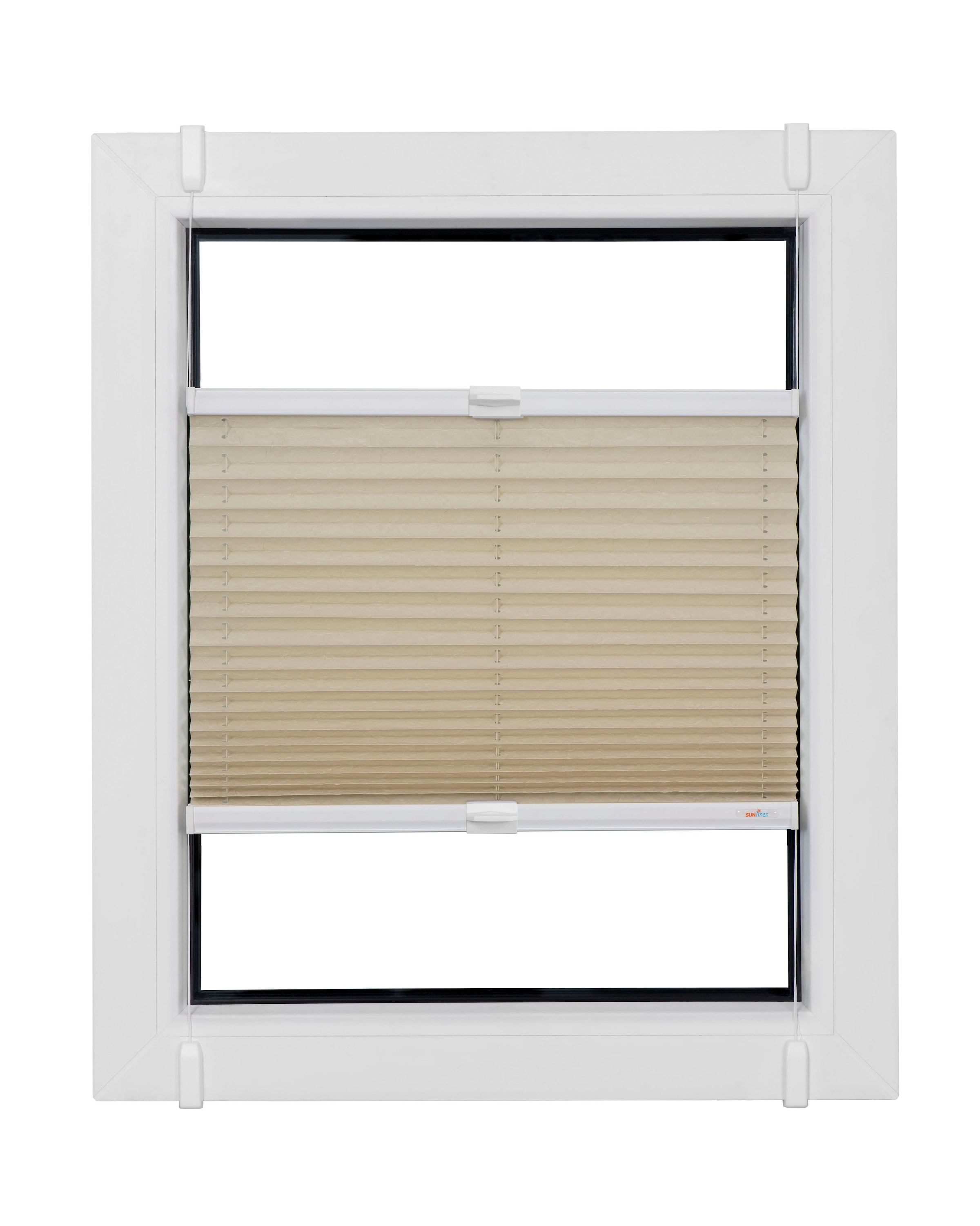 sunlines Plissee "Start-up Style Crush" Lichtschutz ohne Bohren verspannt nach Mass