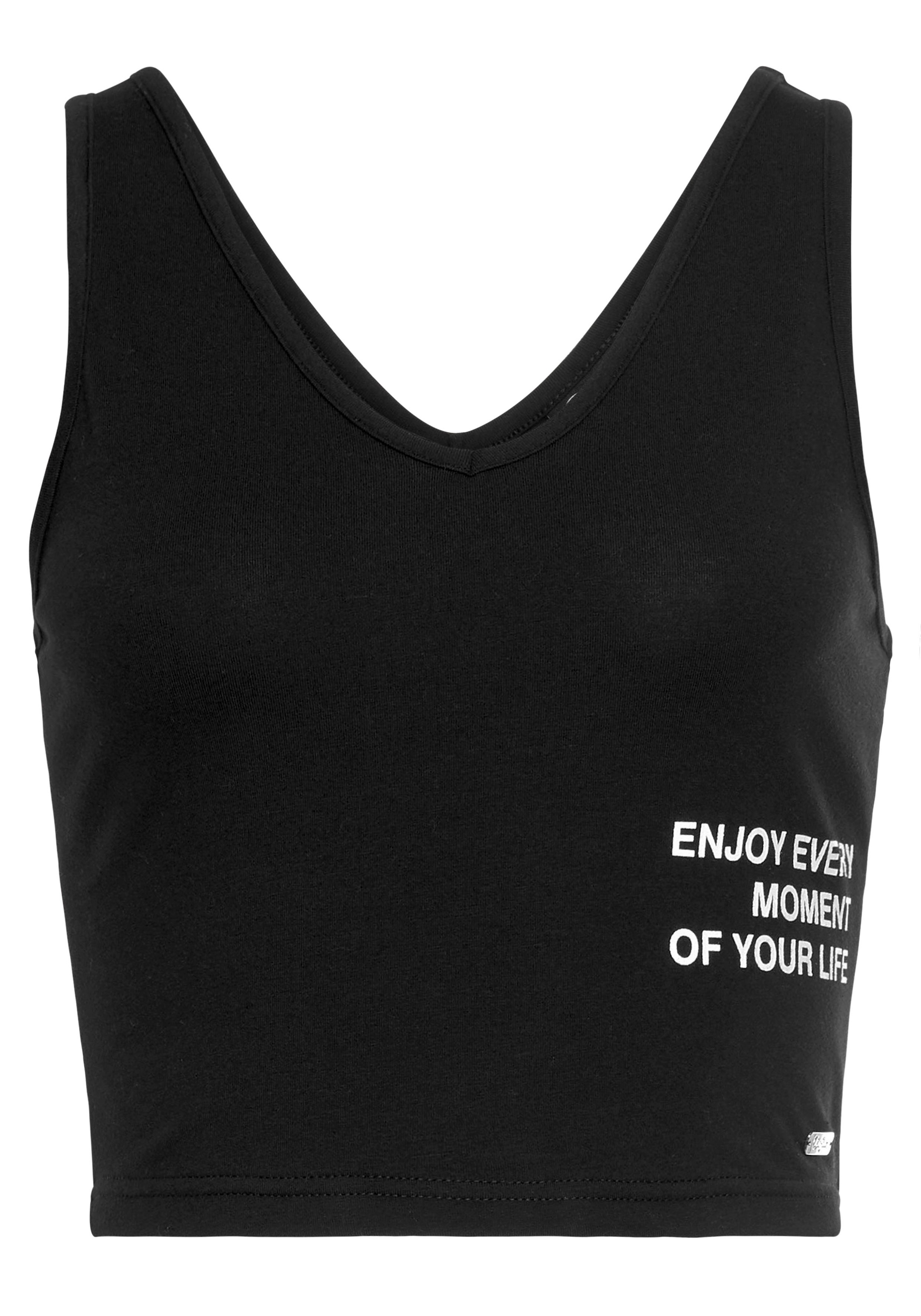 Buffalo Tanktop, mit Statement Druck