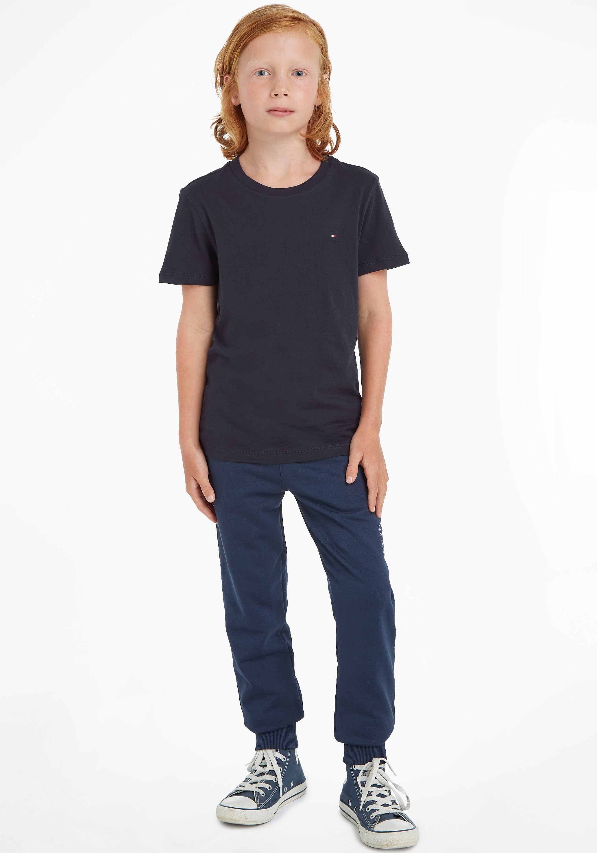 T-Shirt entdecken BASIC ✵ günstig CN | KNIT« Tommy Jelmoli-Versand »BOYS Hilfiger