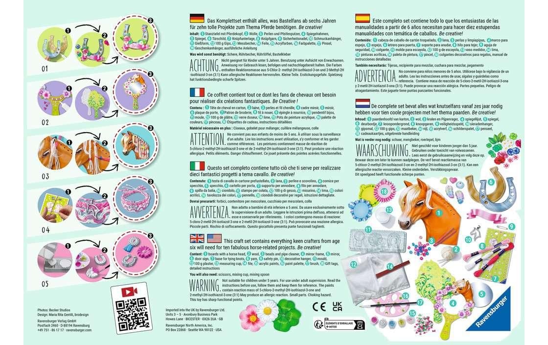 Ravensburger Kreativset »BeCreative – Pferde«