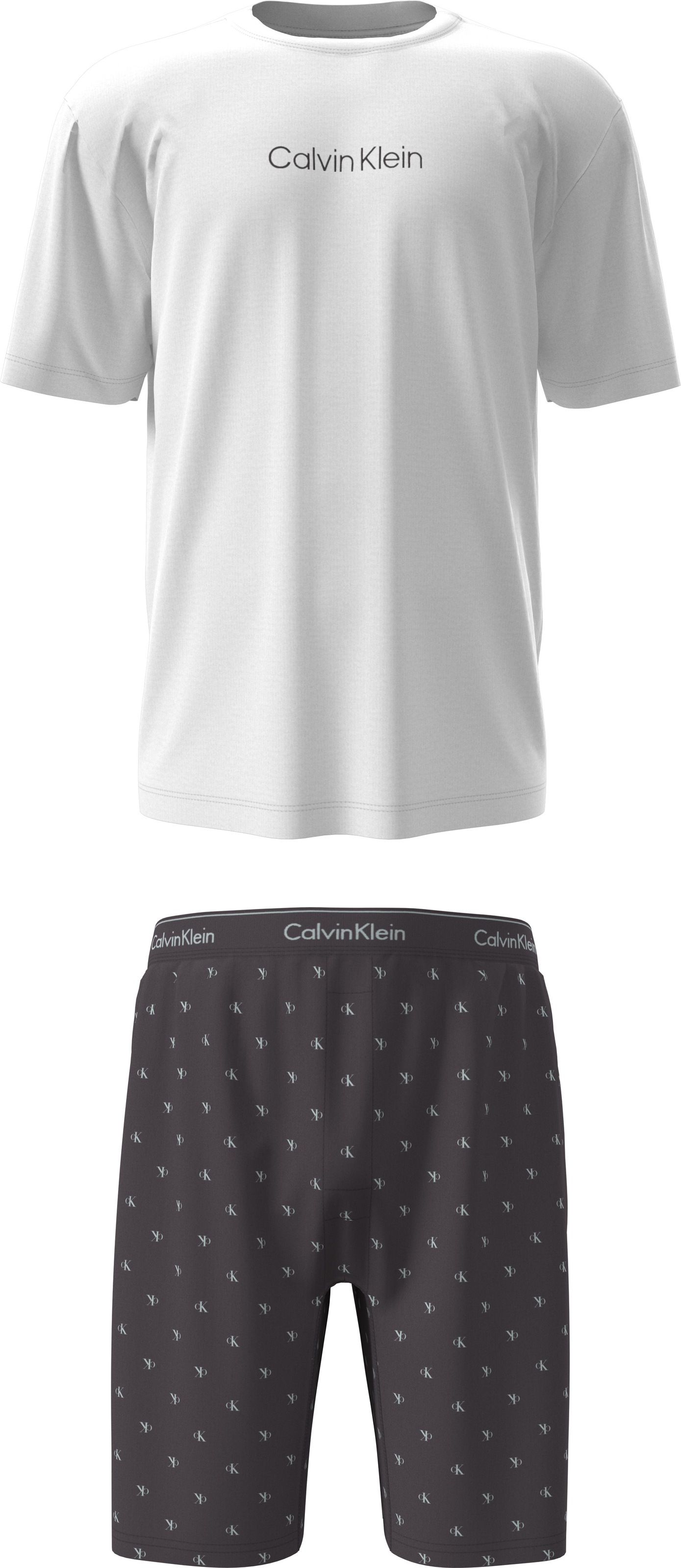 Calvin Klein Underwear Schlafanzug »SS TEE AND SHORT SET« Mit elastischem Bund