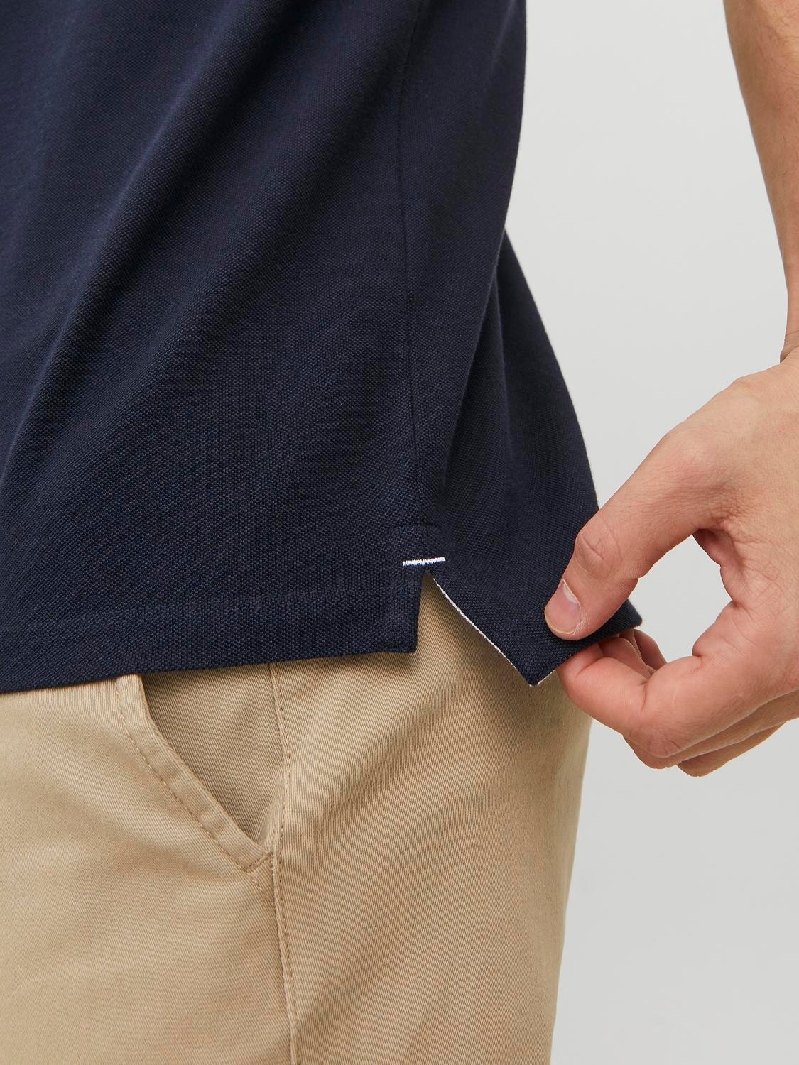 Jack & Jones Poloshirt »JJEPAULOS POLO SS NOOS«, mit Logo Stickerei