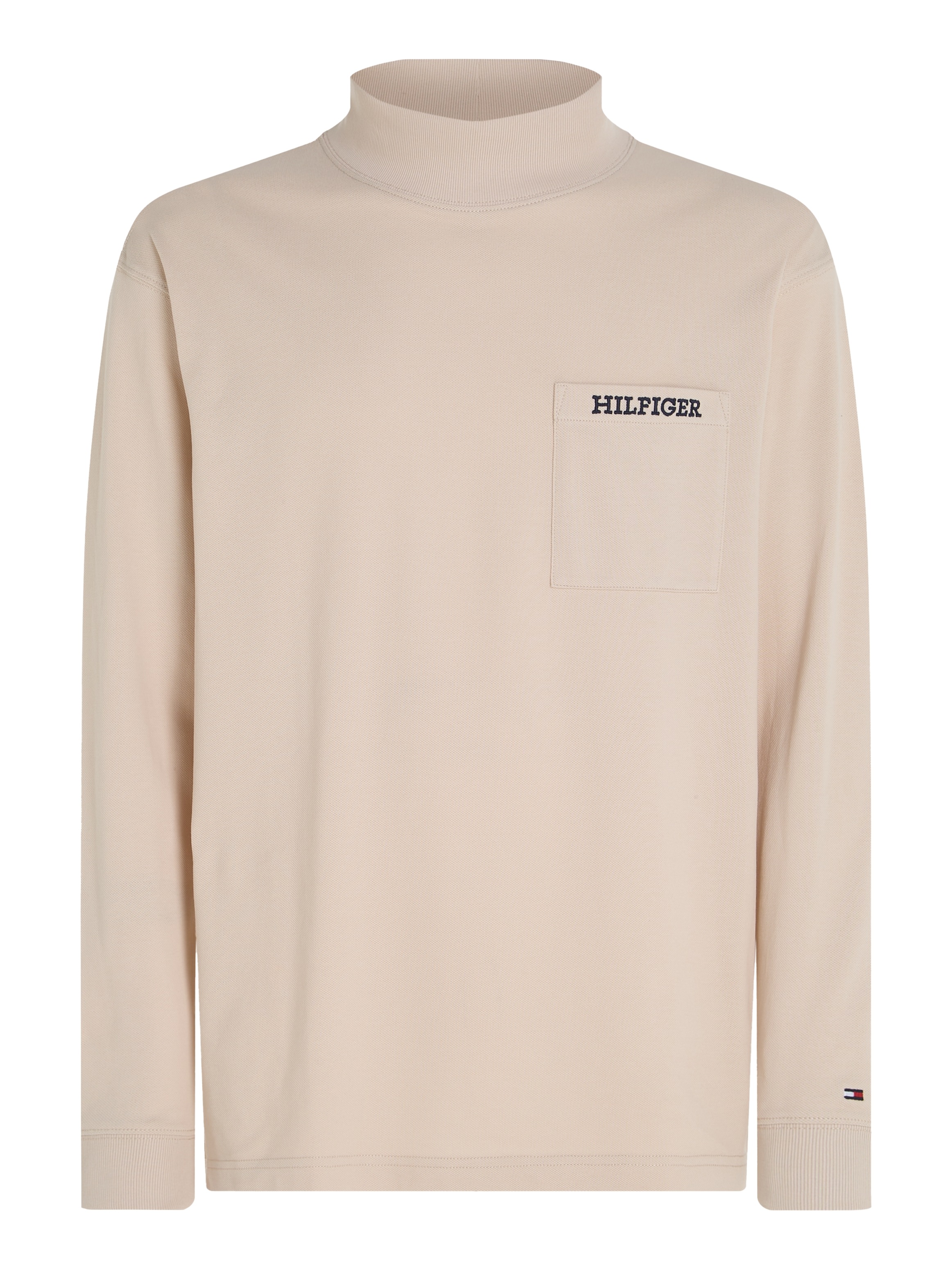 Tommy Hilfiger Langarmshirt »MONOTYPE PIQUE POCKET LS TEE«