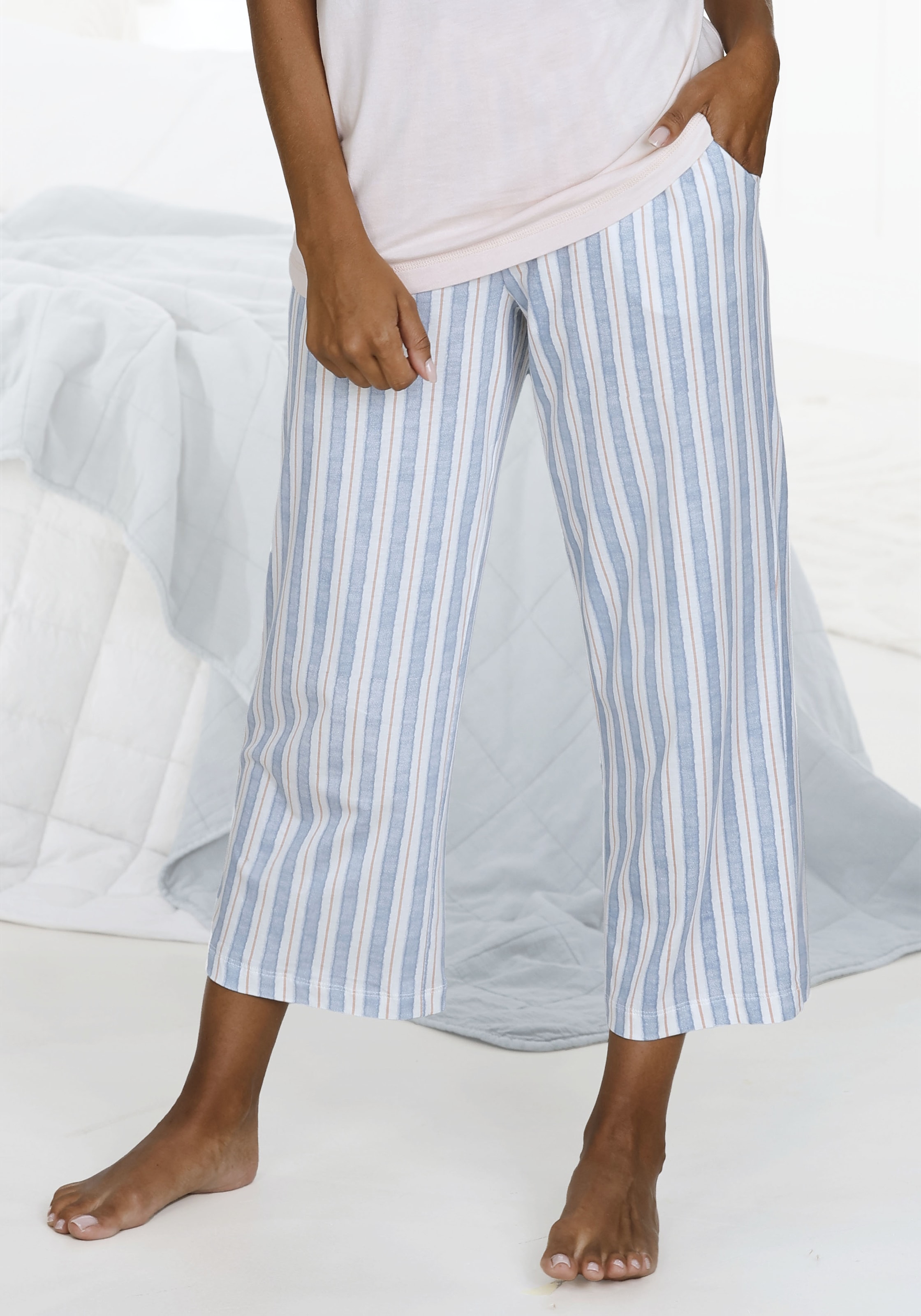 Vivance Dreams Pyjamahose mit schönem Allover-Druck