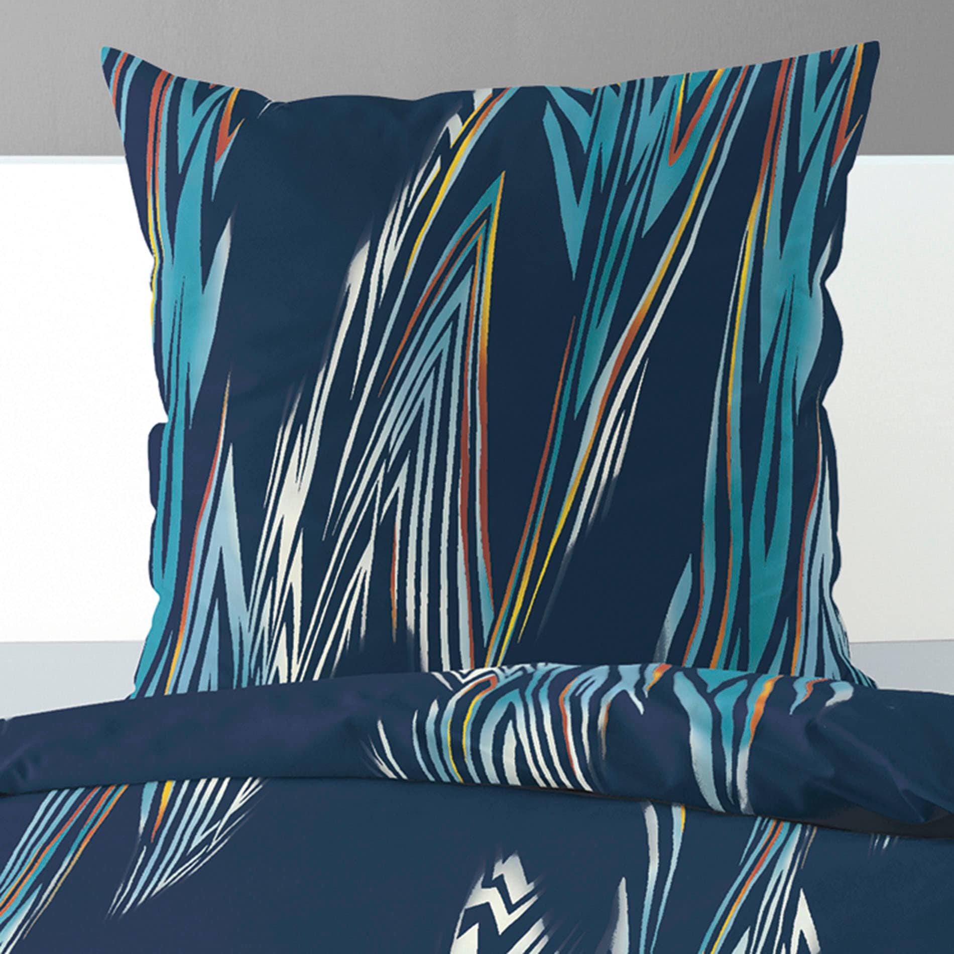 BIERBAUM Bettwäsche »blue waves«, mit Wellen