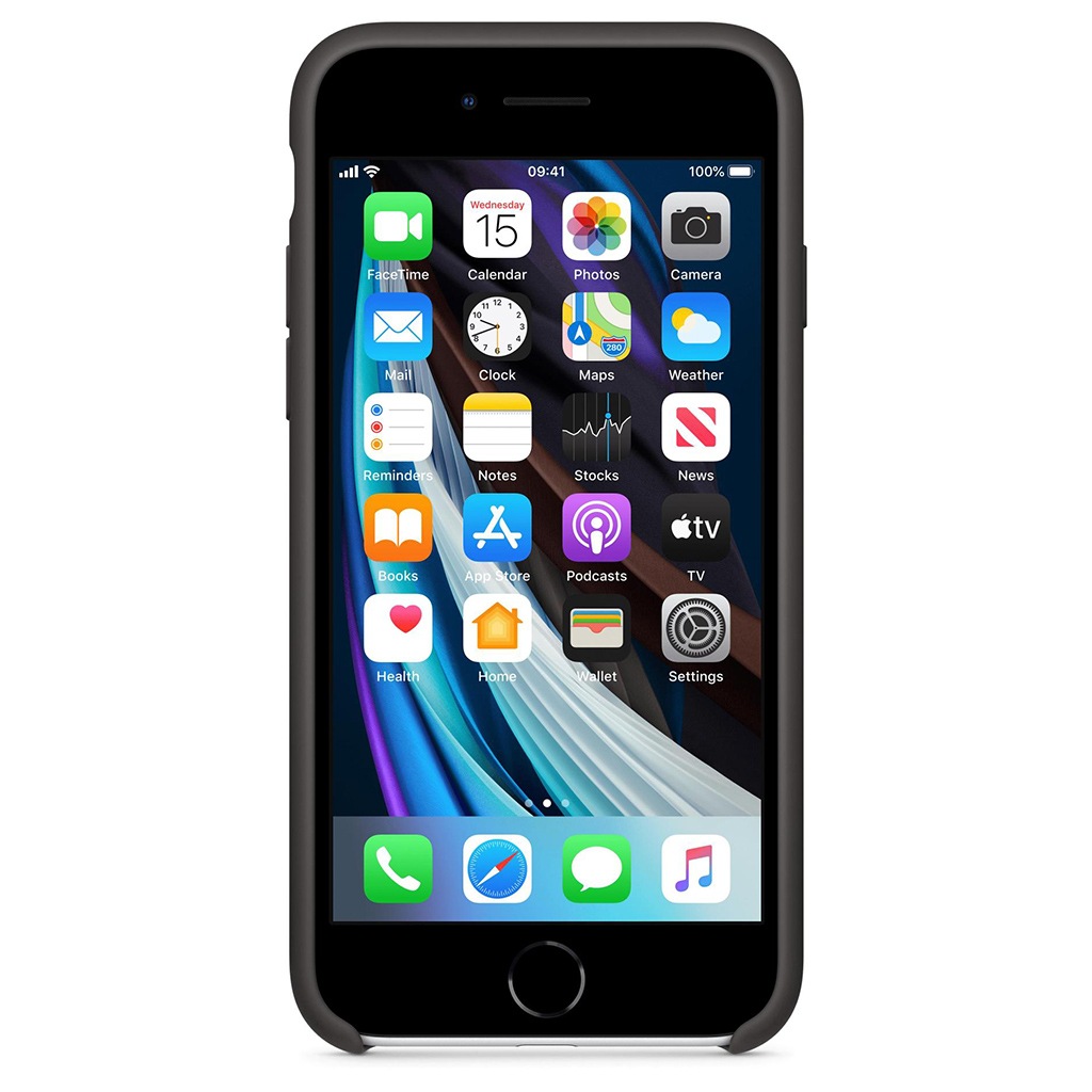 Apple Smartphone-Hülle »Apple iPhone SE 2020 Silicone Case Black«, iPhone SE (2. Gen), MXYH2ZM/A