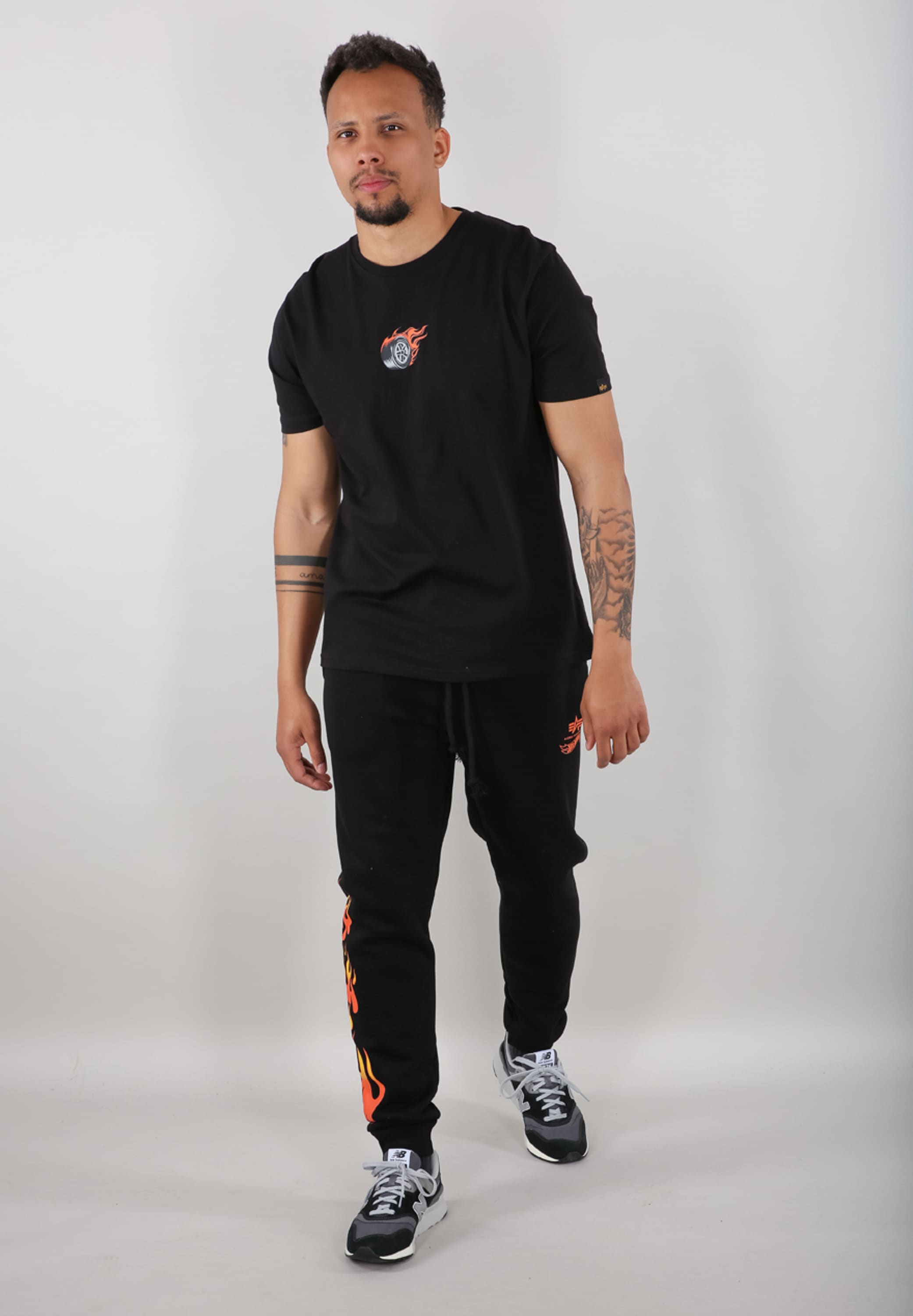Alpha Industries Longsleeve »Alpha Industries Men - T-Shirts Hot Wheels Back Print T-Shirt«