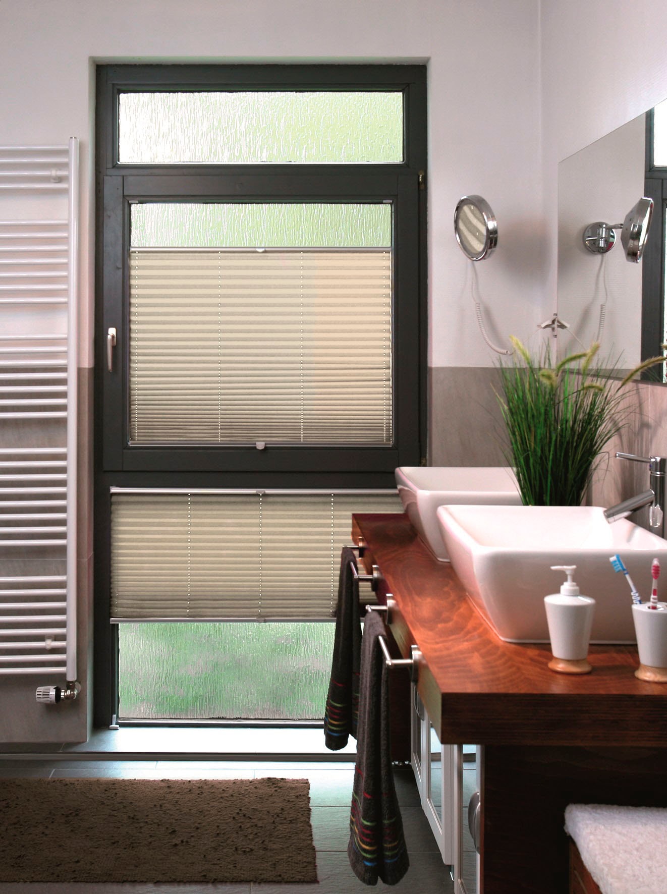 sunlines Plissee "Classic Style Crepe" Lichtschutz ohne Bohren verspannt verspannt mit Simply-Fix Klemmträger, nach Mass