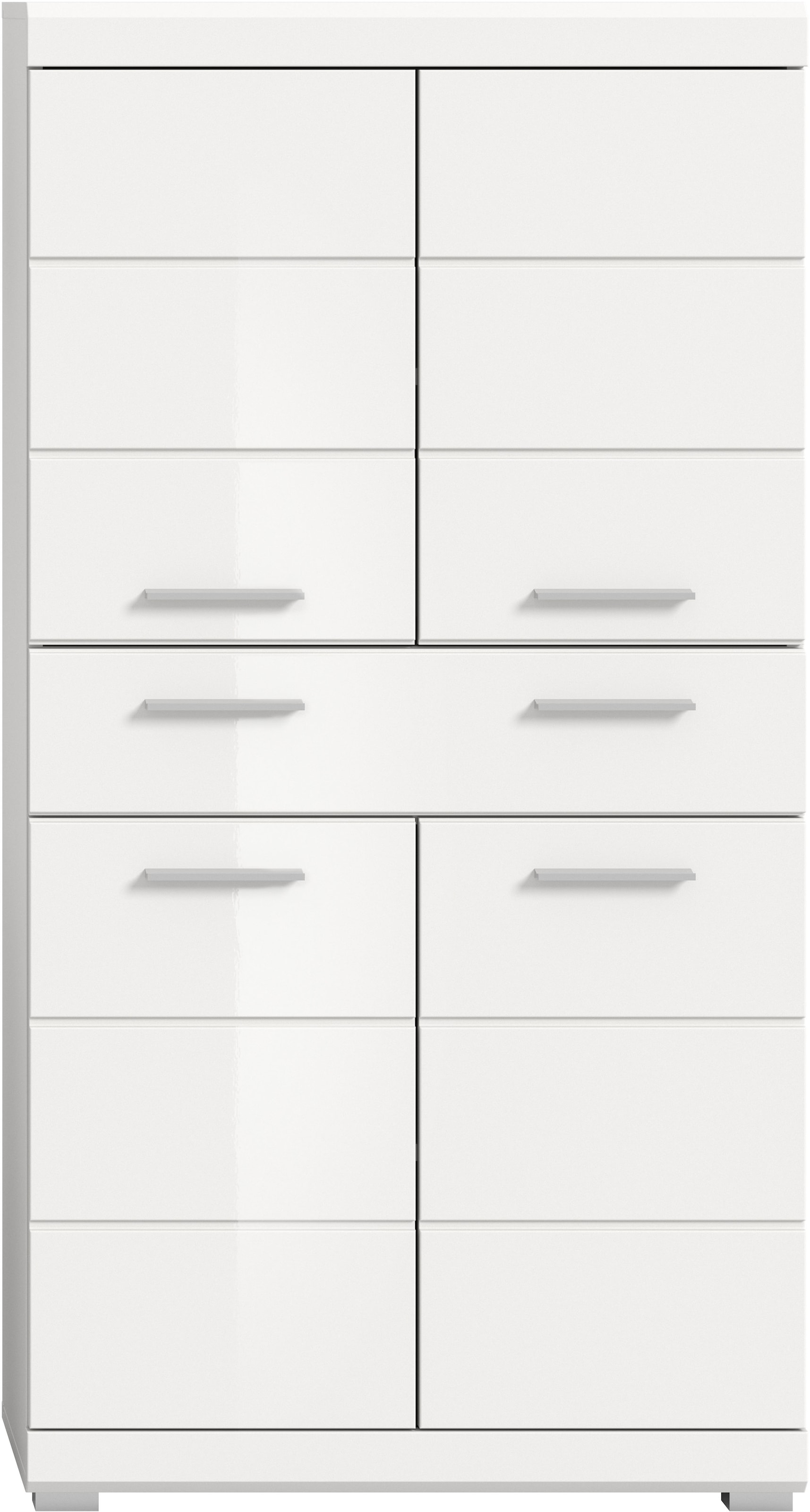 INOSIGN Midischrank »Siena, Breite 74cm, 4 Türen, 1 Schubkasten, 4 Fächer, MDF-Front«, in verschiedenen Farben erhältlich, Badmöbel, Badschrank, Schrank, Bad