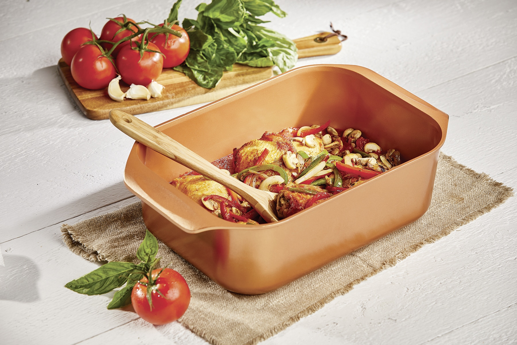 LIVINGTON Bräter »Cooperline Wonder Cooker Deluxe«, Aluminium, Induktion