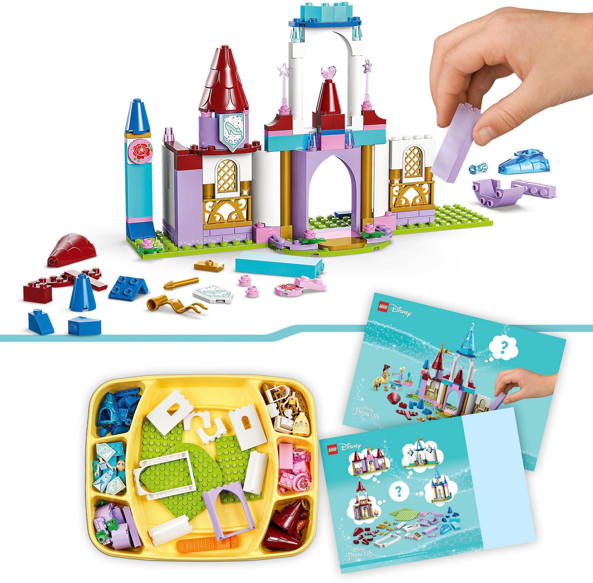 LEGO® Konstruktionsspielsteine »Kreative Schlösserbox (43219), LEGO® Disney Princess«, (140 St.)