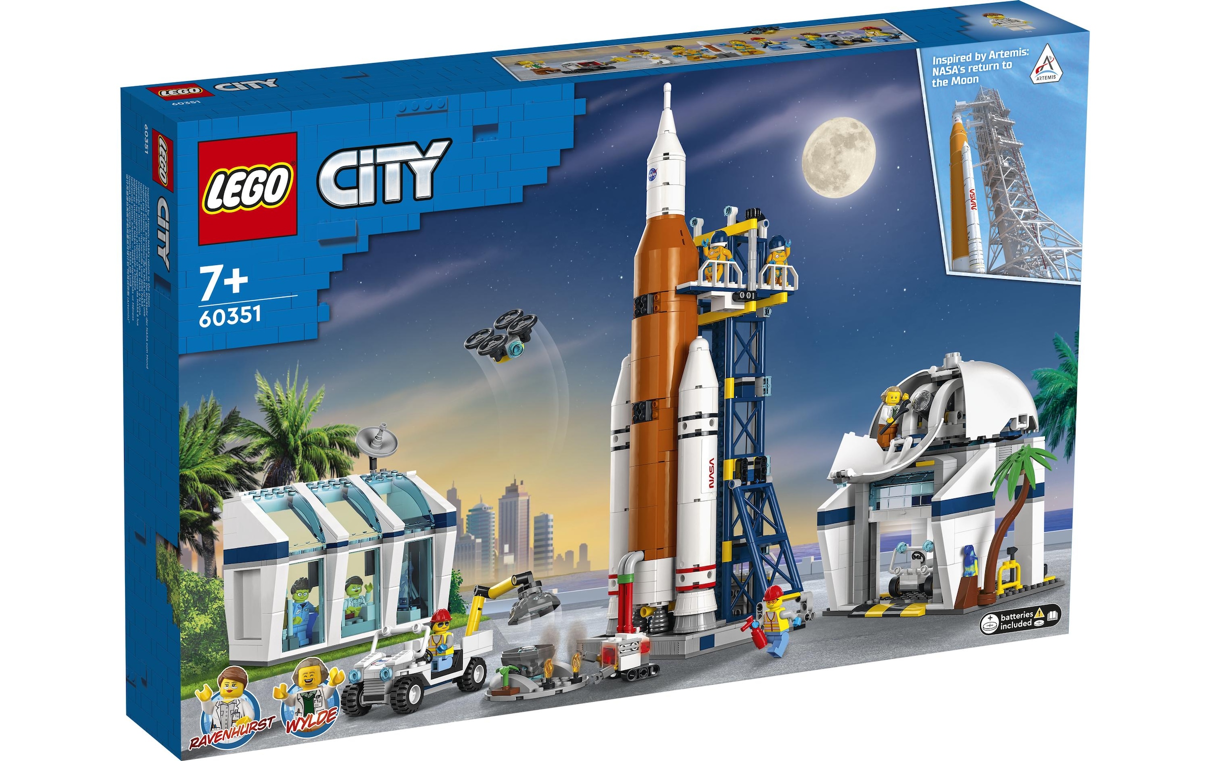 LEGO® Spielbausteine »Raumfahrtzentrum 60351«, (1010 St.)