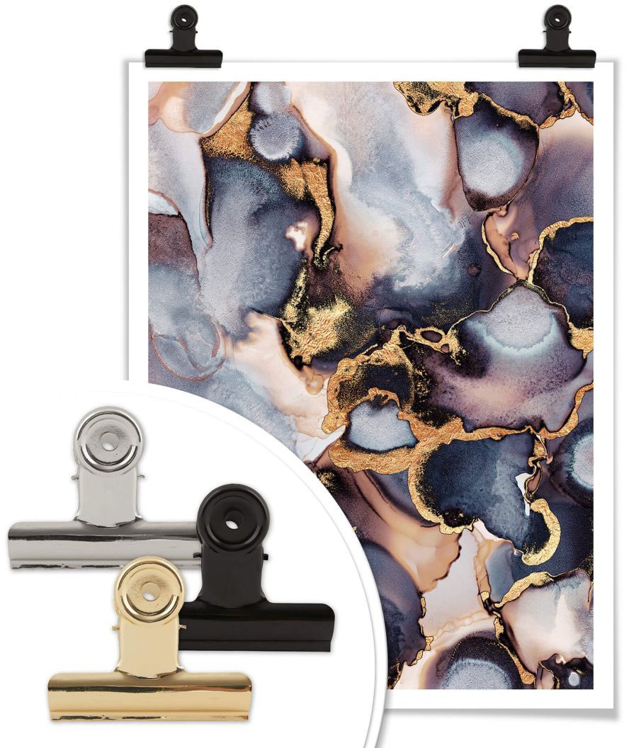 Marmor, | St.), Poster, online kaufen Rosé Farbverlauf«, Wandposter Tinte Jelmoli-Versand Wandbild, »Gold Wall-Art Effekt Bild, Poster (1