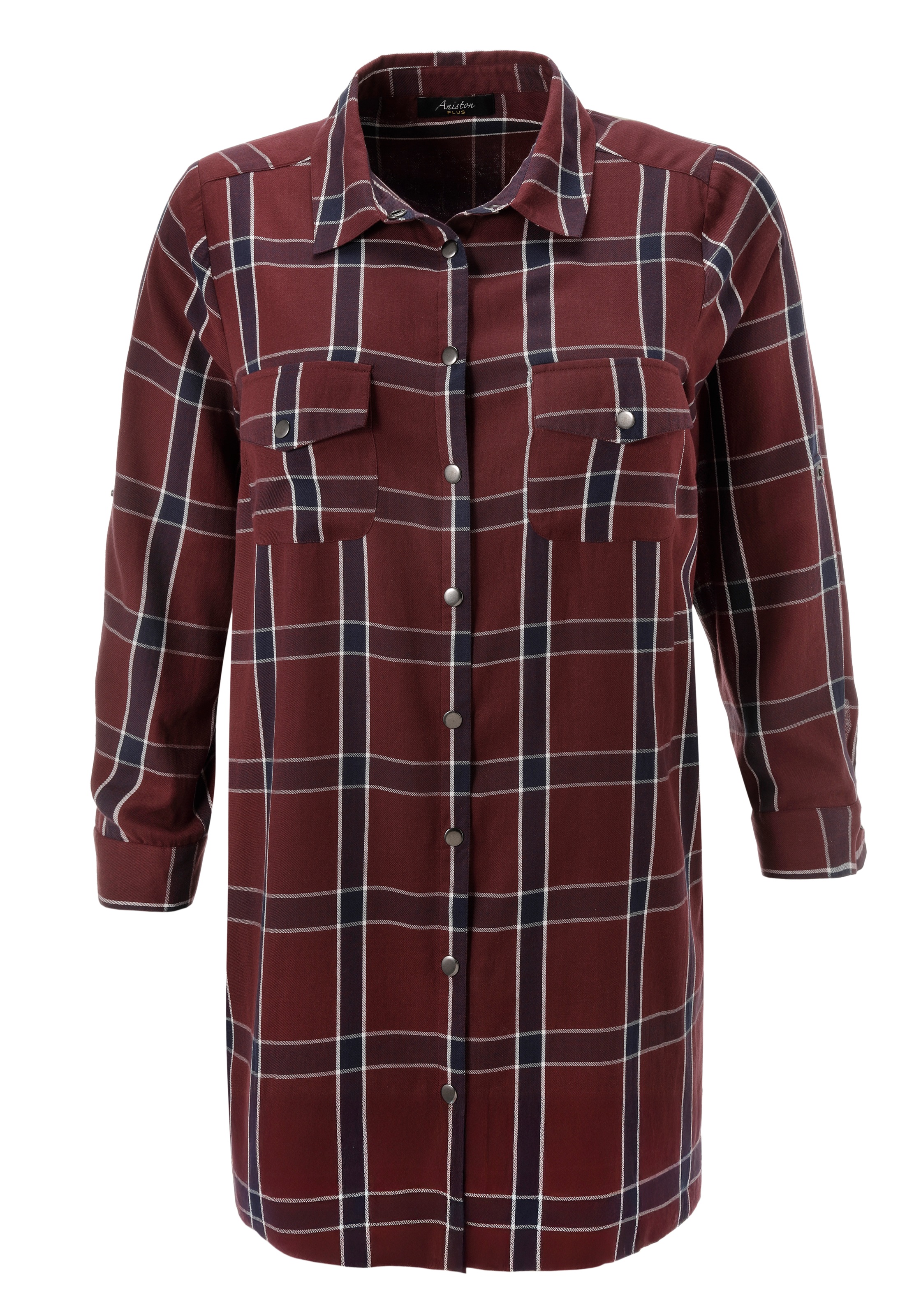 Aniston PLUS Karobluse, in trendigen Karodessin - NEUE KOLLEKTION