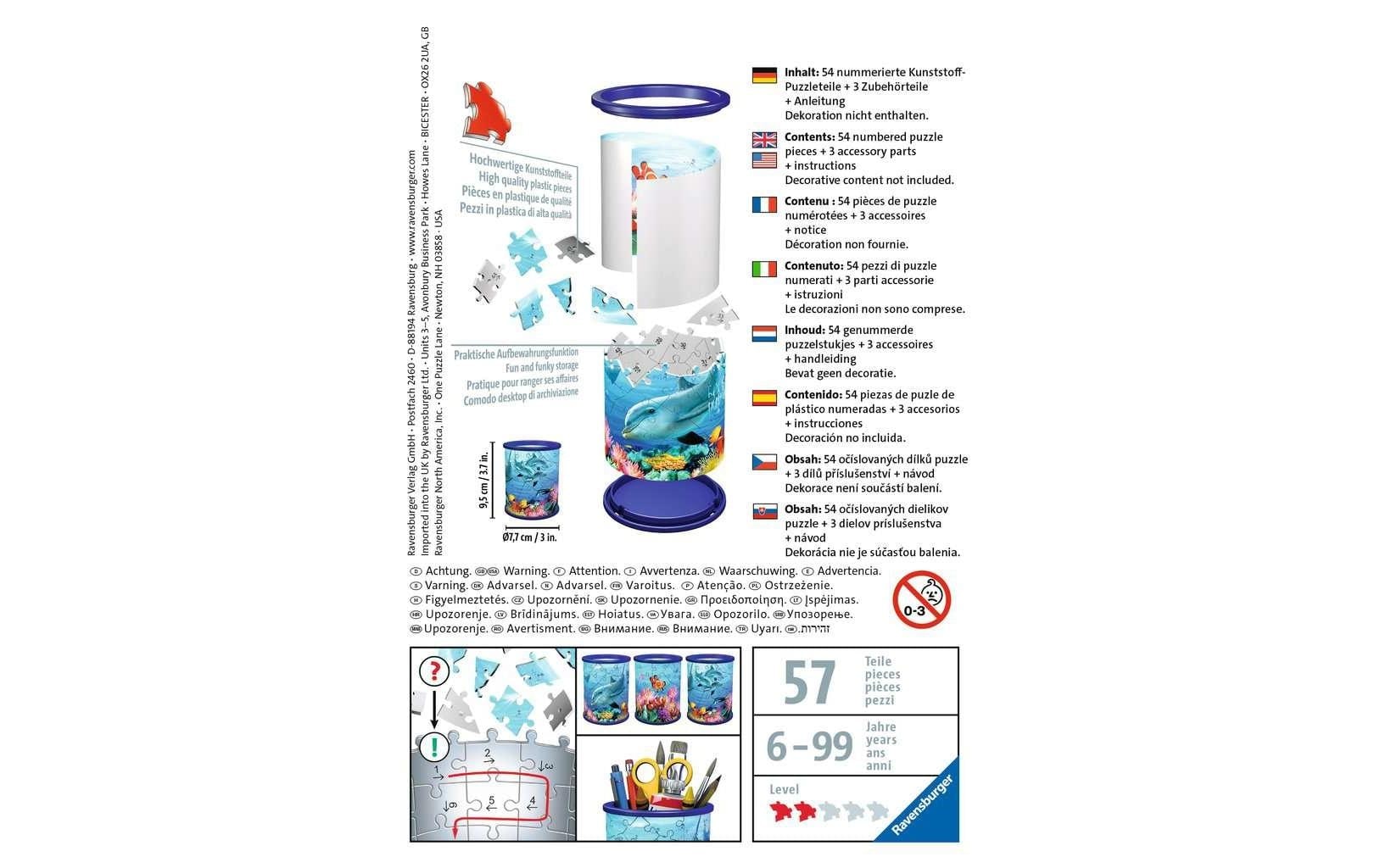 Ravensburger 3D-Puzzle »Utensilo Unterwasserw.20«, (54 tlg.)