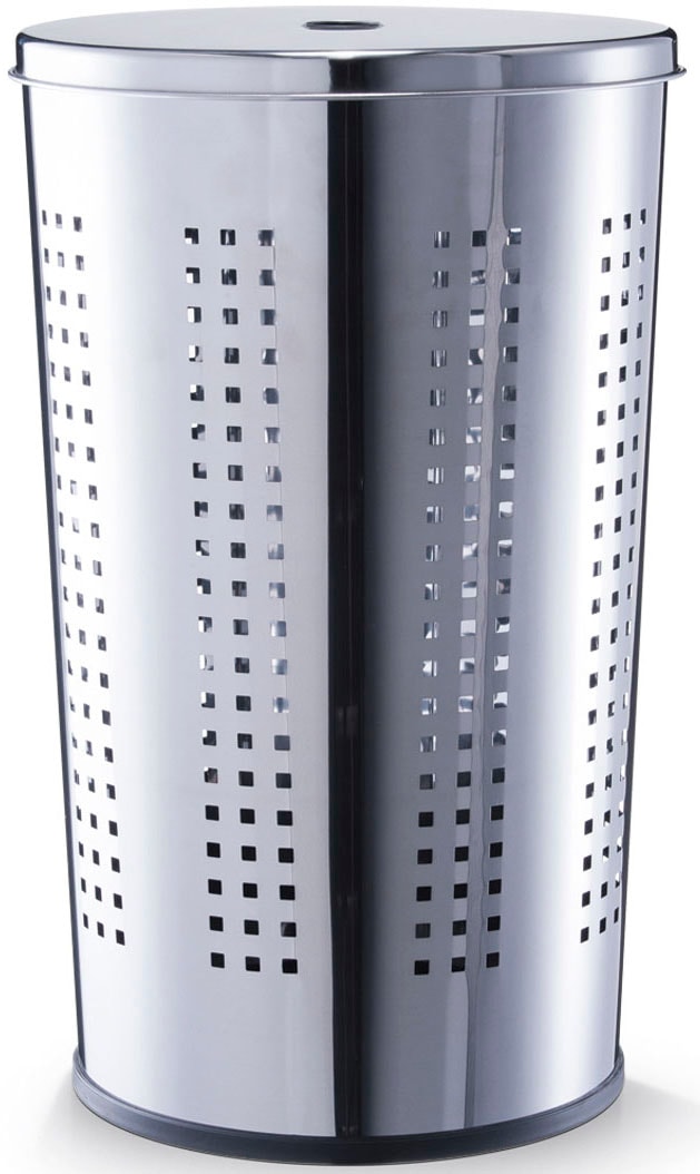 Zeller Present Wäschetonne Höhe 58 cm, verchromtes Metall