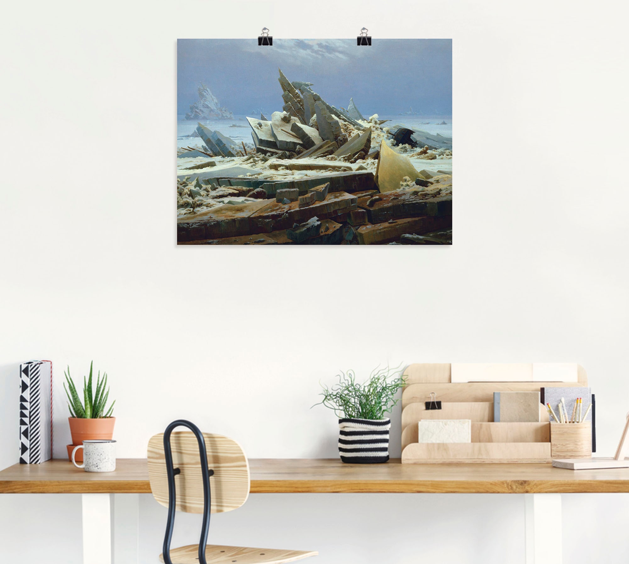 Artland Wandbild »Das Eismeer (Die gescheiterte Hoffnung)«, Gewässer, (1 St.), als Alubild, Leinwandbild, Wandaufkleber oder Poster in versch. Grössen