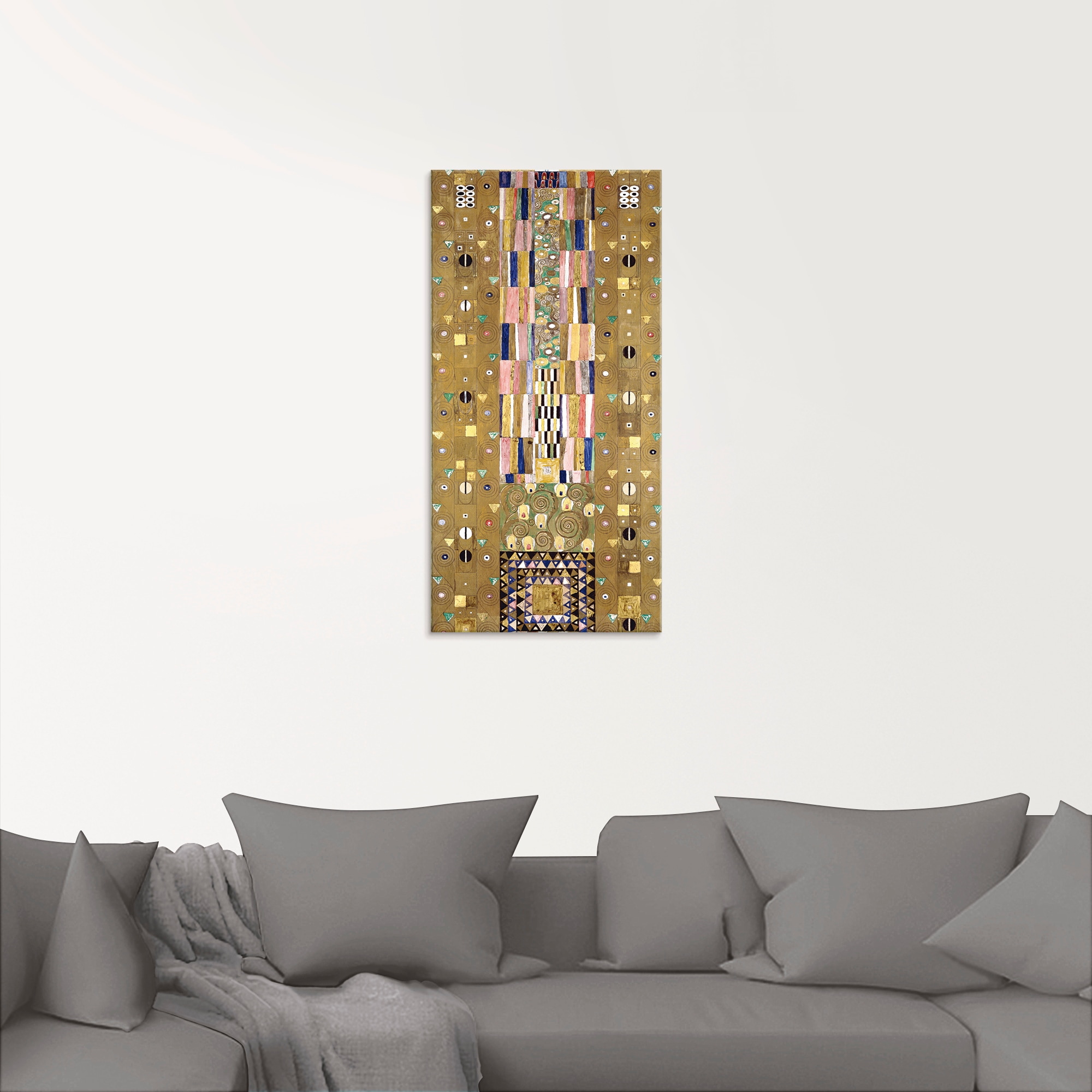 Artland Glasbild »Werkvorlage zum Stocletfries. Schmalwand«, Muster, (1 St.), in verschiedenen Grössen
