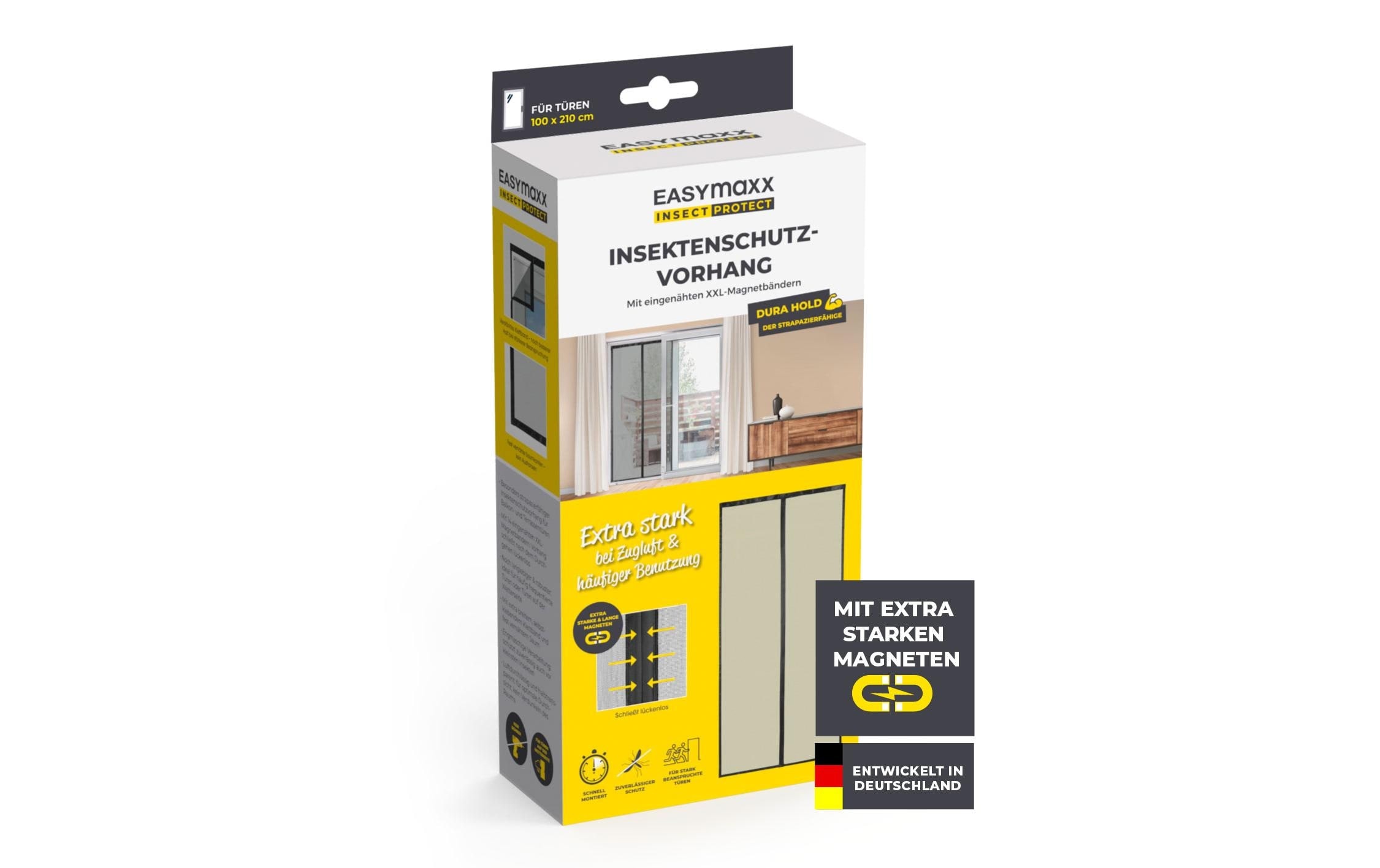 EASYmaxx Insektenschutz-Vorhang »Strong Click, 100 x 210 cm«