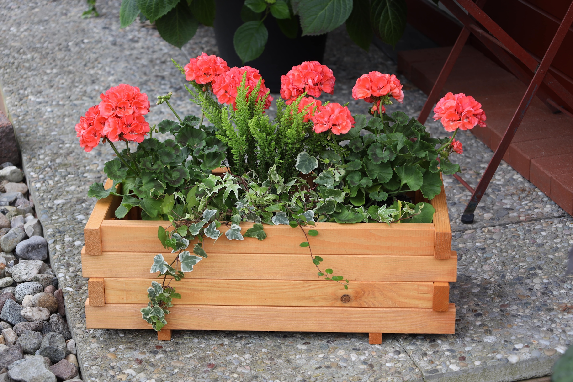 promadino Pflanzkübel »Empoli«, mit Pflanzfolie, BxTxH: 59x29x20,5 cm