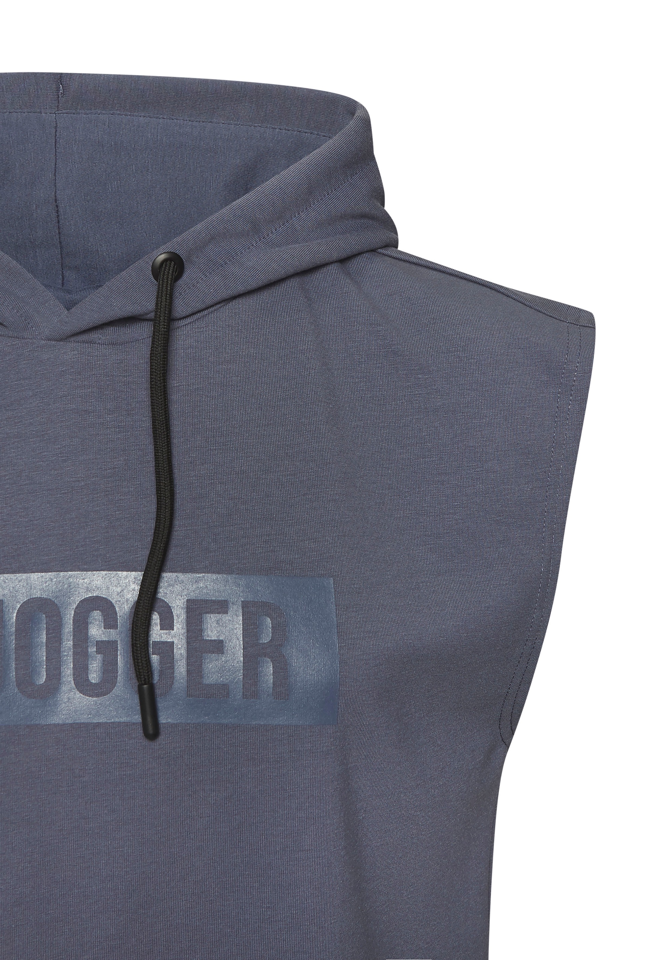 le jogger® Kapuzenpullover, mit Druck und Kordelzug