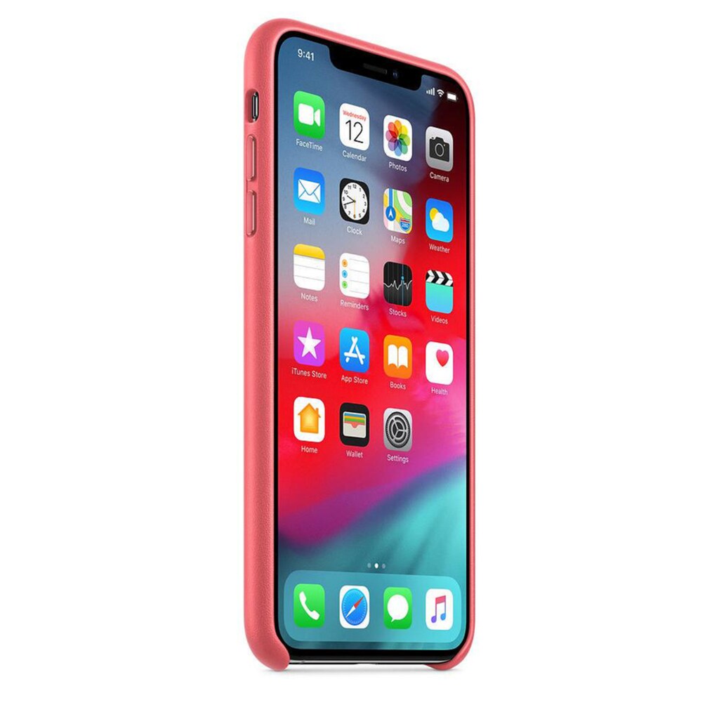 Apple Smartphone-Hülle »Apple iPhone XsM Leder Case Peony Pink«