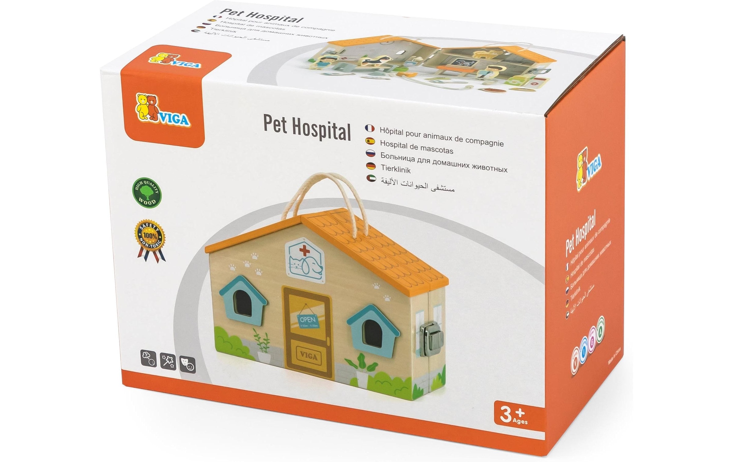 Viga® Holzspielzeug Lernspielzeug »Animal Hospital«, Holzart: Buche