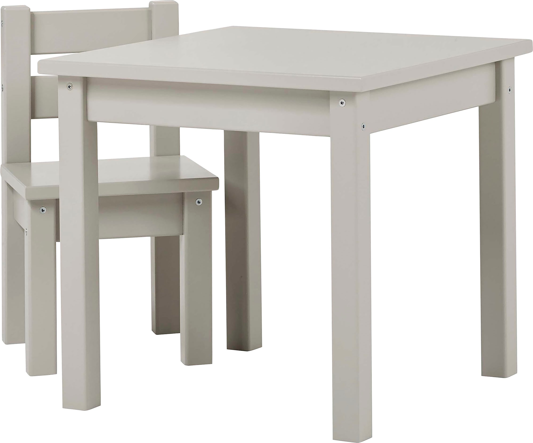 Hoppekids Kindersitzgruppe »MADS Kindersitzgruppe«, (Set, 2 tlg., 1 Tisch, 1 Stuhl), in vielen Farben, mit einem Stuhl