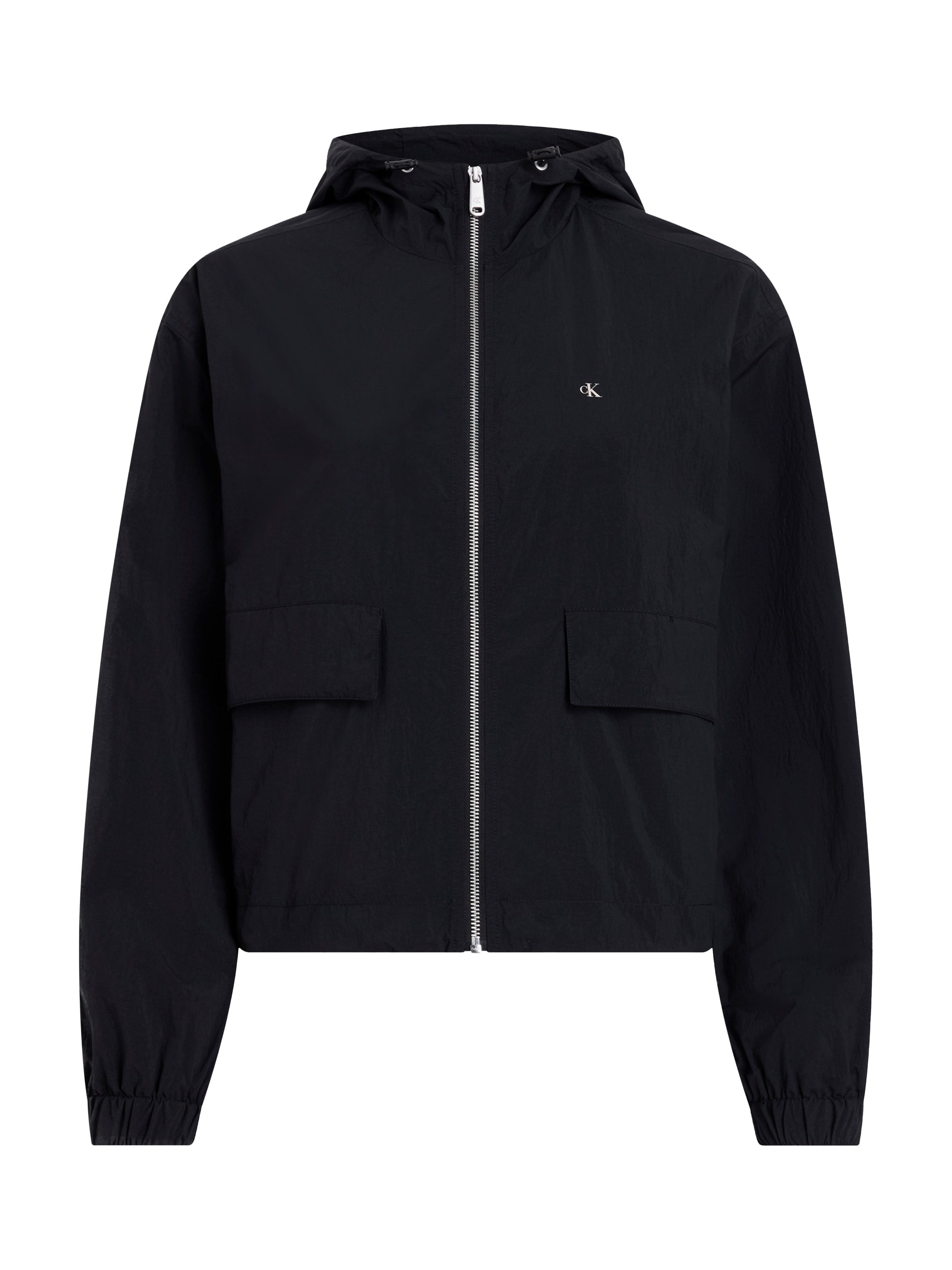 Calvin Klein Jeans Windbreaker »COTTON NYLON WINDBREAKER JACKET«, mit Kapuze, mit Logodruck