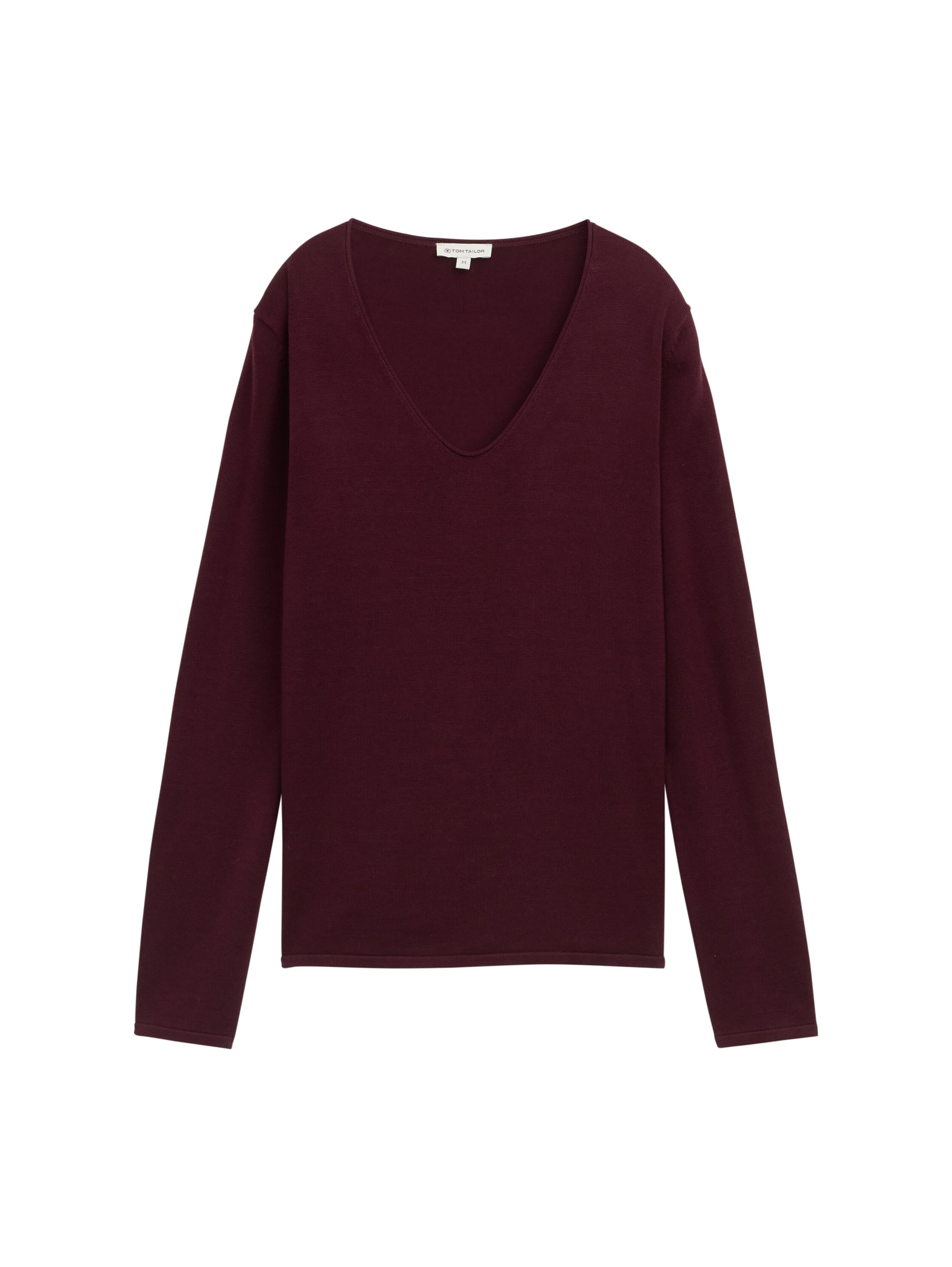 TOM TAILOR V-Ausschnitt-Pullover, mit V-Ausschnitt