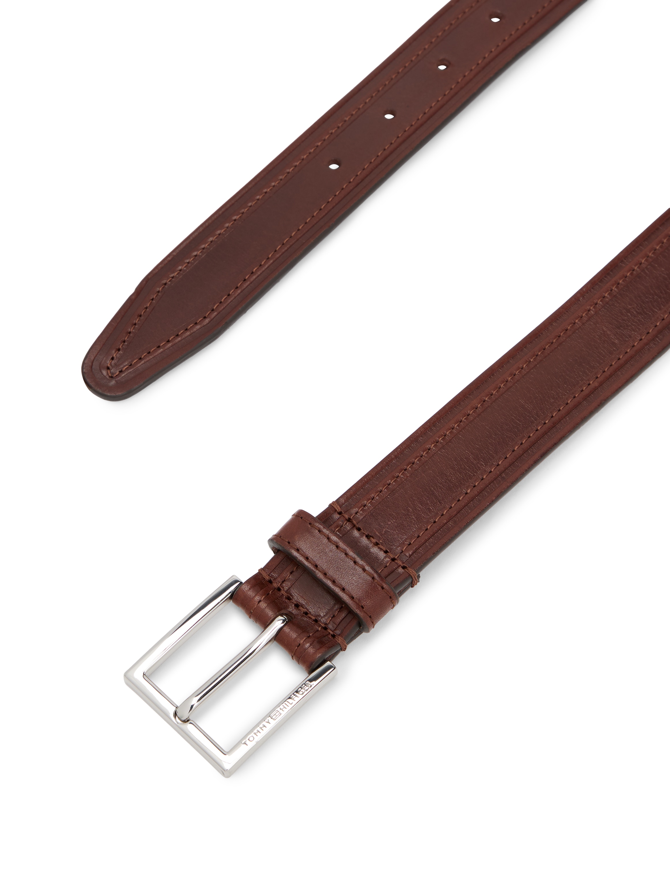 Tommy Hilfiger Ledergürtel »HUDSON EMBOSS LEATHER 3.0«, Grössenverstellbar