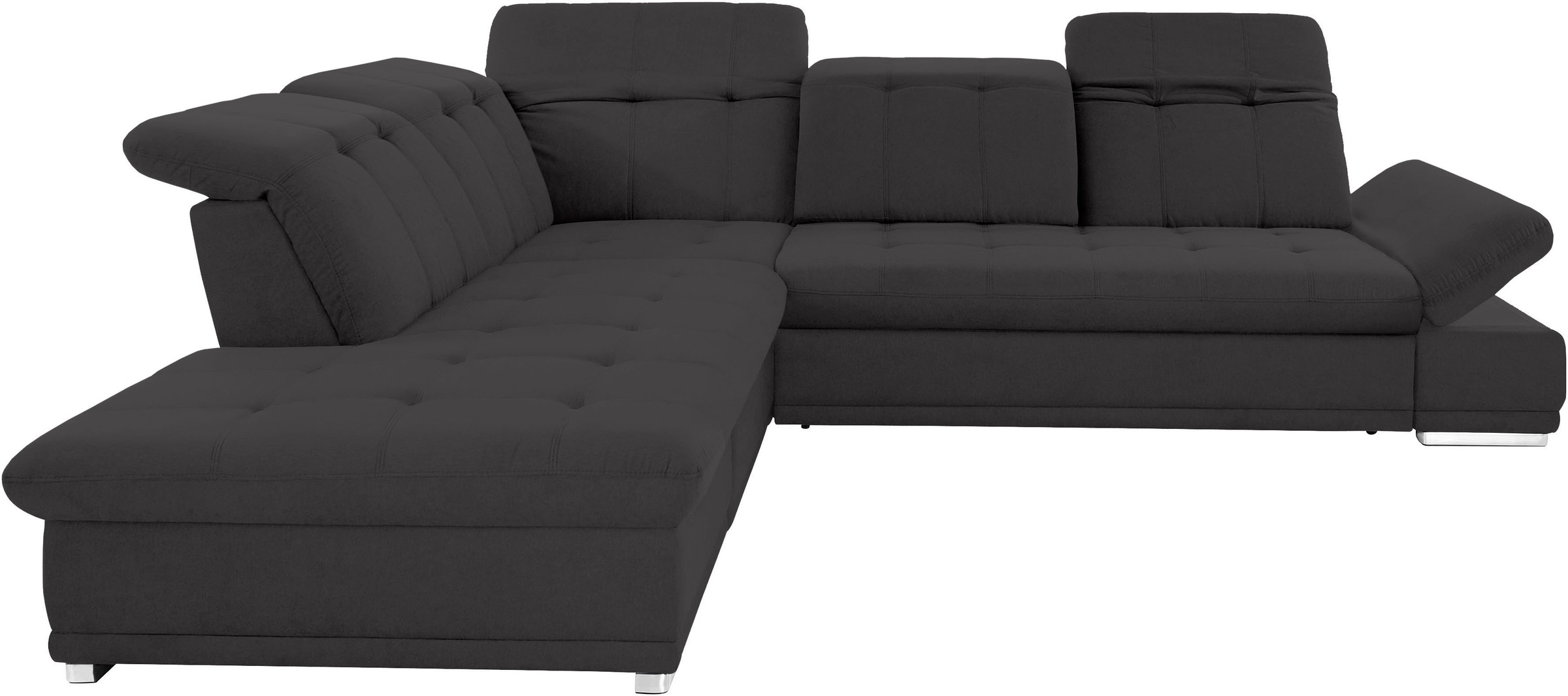 COTTA Ecksofa »Holiday L-Form mit Sitztiefen-, Armteil- und Kopfteilverstellung«, wahlweise mit Bettfunktion & Bettkasten