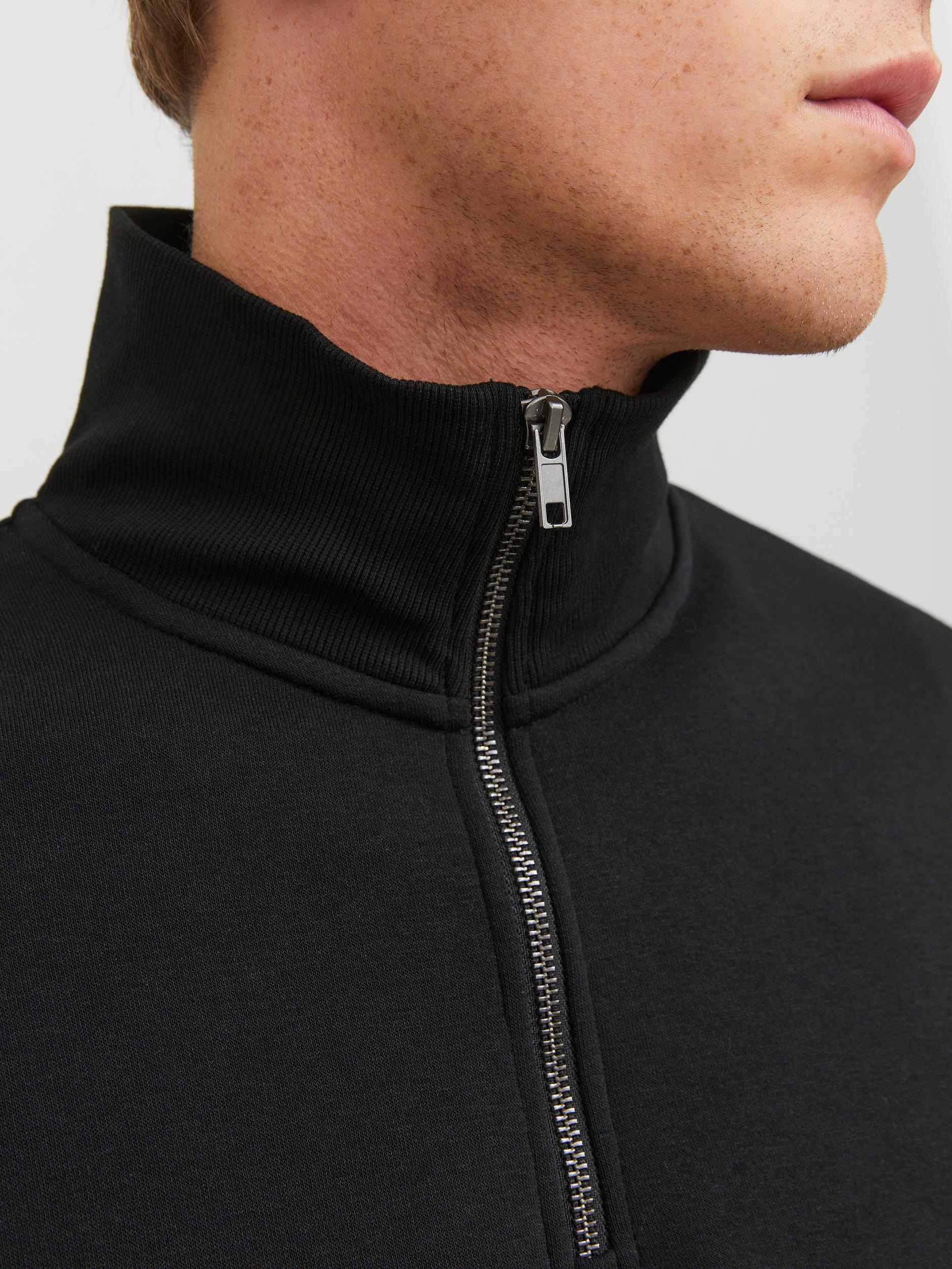 Jack & Jones Sweatshirt »JJEBRADLEY SWEAT HALF ZIP NOOS«, mit Troyer Kragen