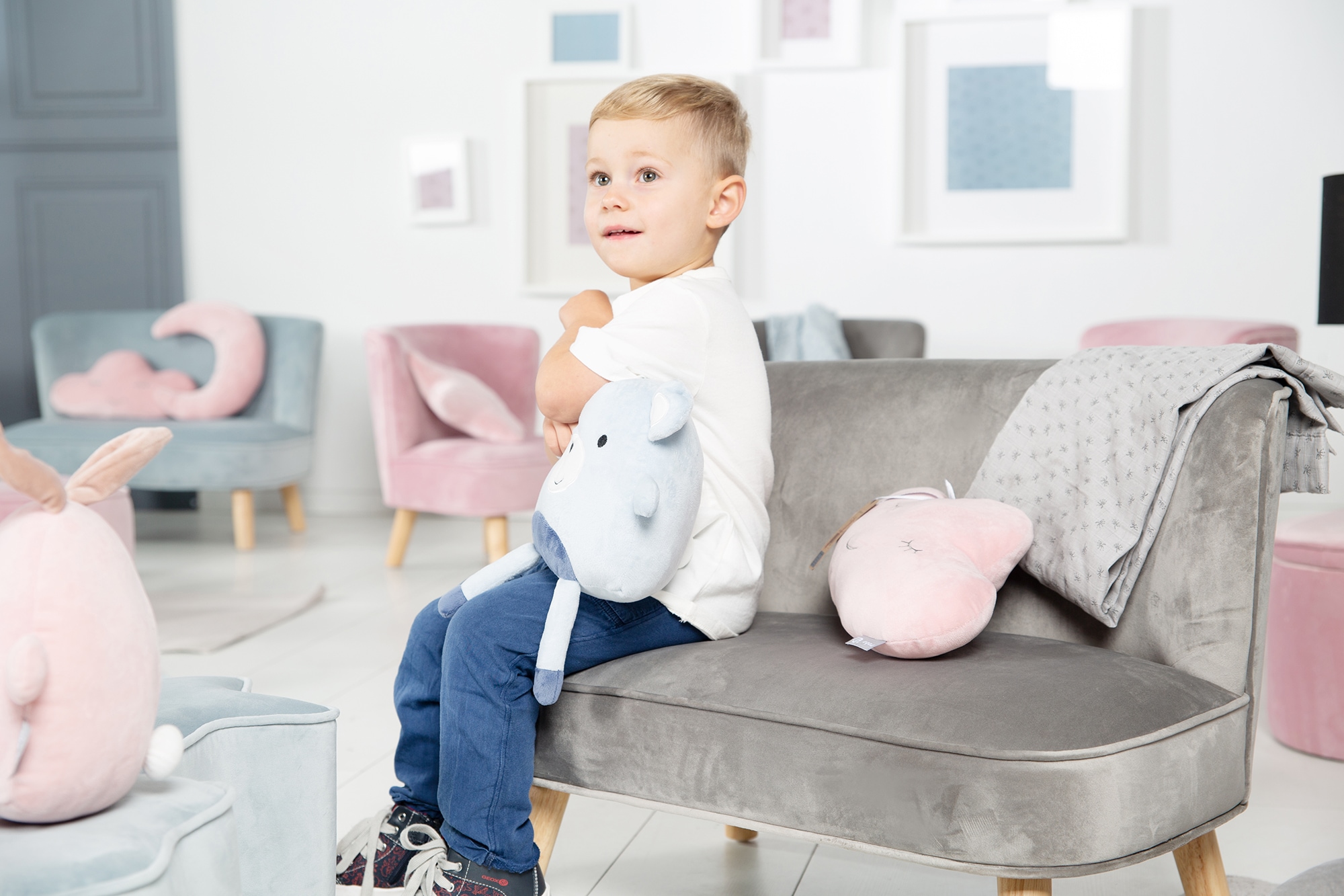 roba® Kindersofa »Lil Sofa«, mit Holzfüssen