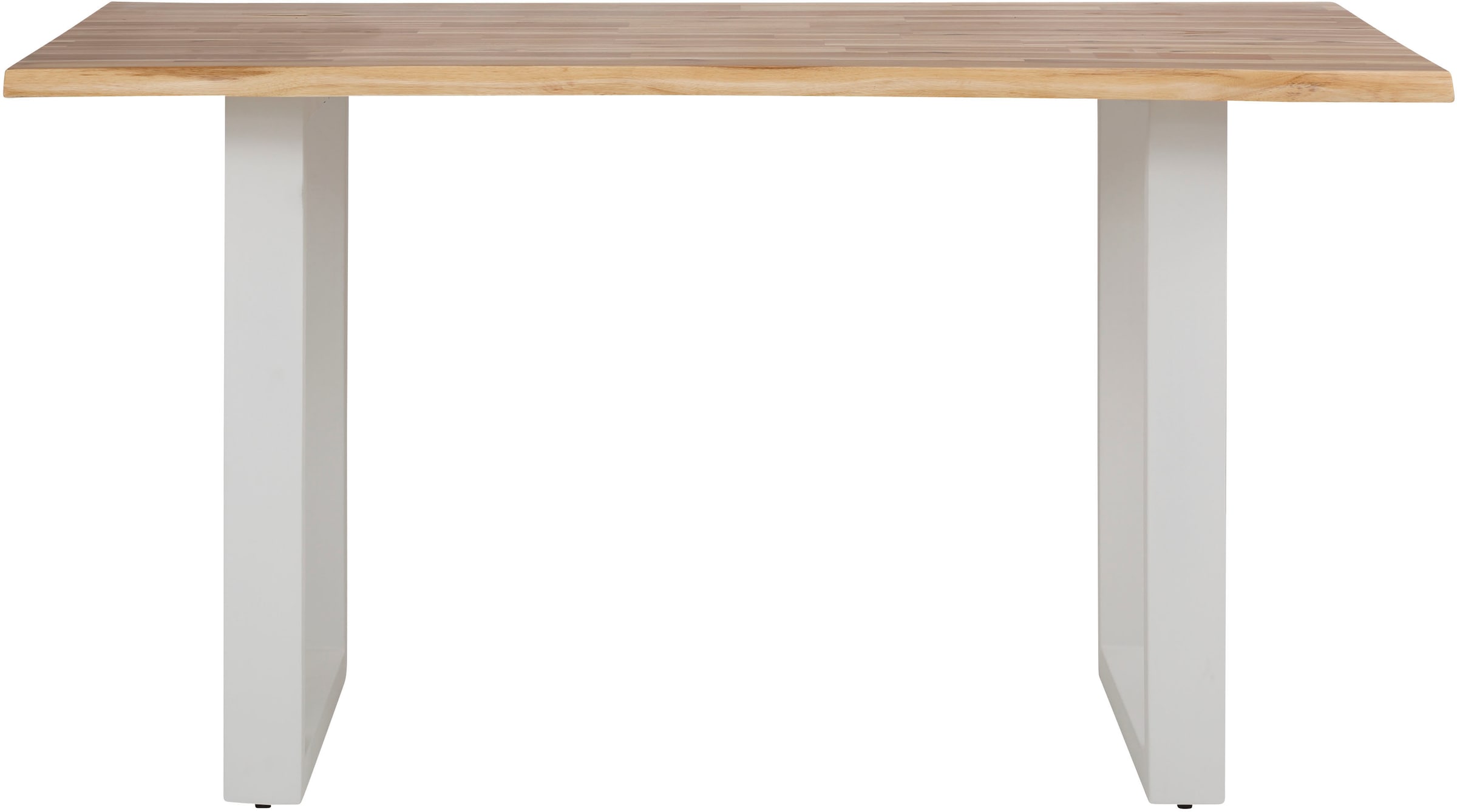 Home affaire Esstisch »Melody«, Akazienholz, mit Metallfussgestell Breite 140 cm