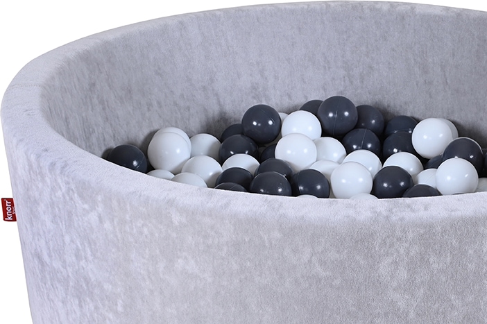 Knorrtoys® Bällebad »Soft, Grey«, mit 300 Bällen Grey/creme; Made in Europe