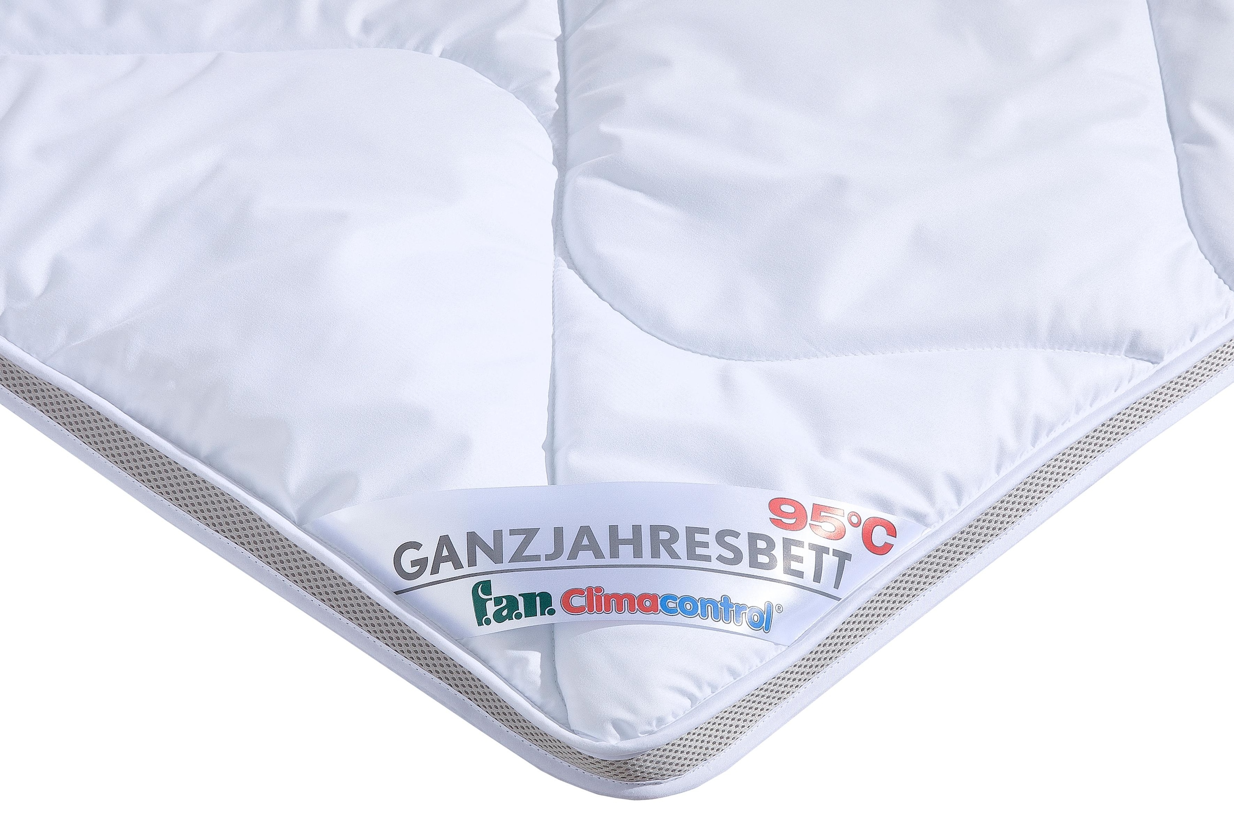 fan Microfaserbettdecke »Climacontrol® II, Bettdecken für den Winter, Made in Germany«, warm, Füllung 100% Polyester, Bezug 100% Baumwolle, (1 St.), Bettdecke 135x200 cm, 155x220 cm und weiteren Grössen, Decke