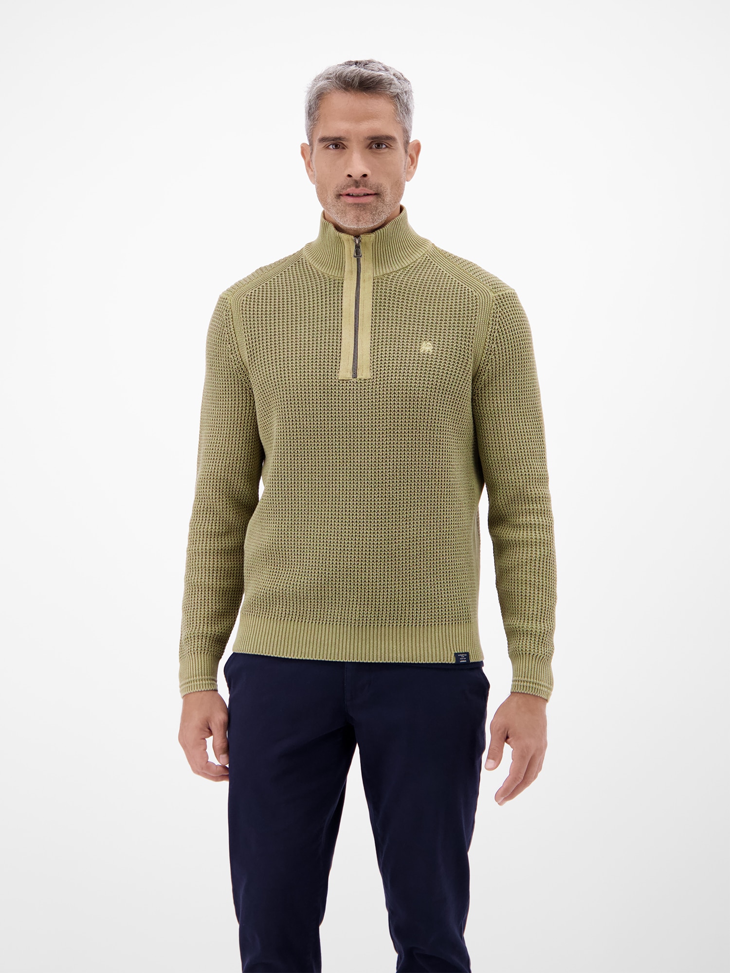 LERROS Strickpullover »LERROS Herren Troyer in Strukturqualität«