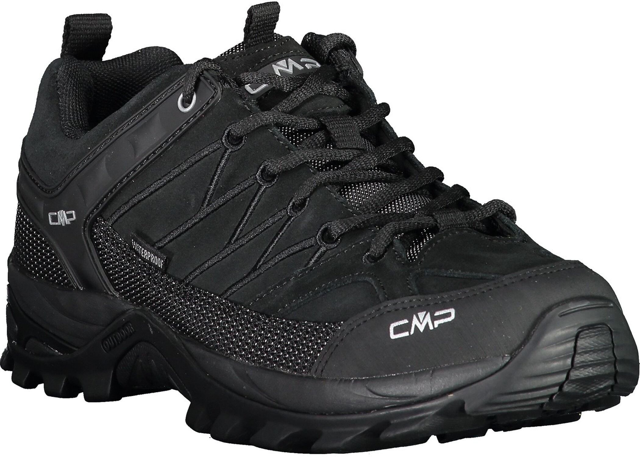 Cmp Nero, Nero Wanderschuh "Rigel Low Wp Trekking Shoes" Wasserdicht