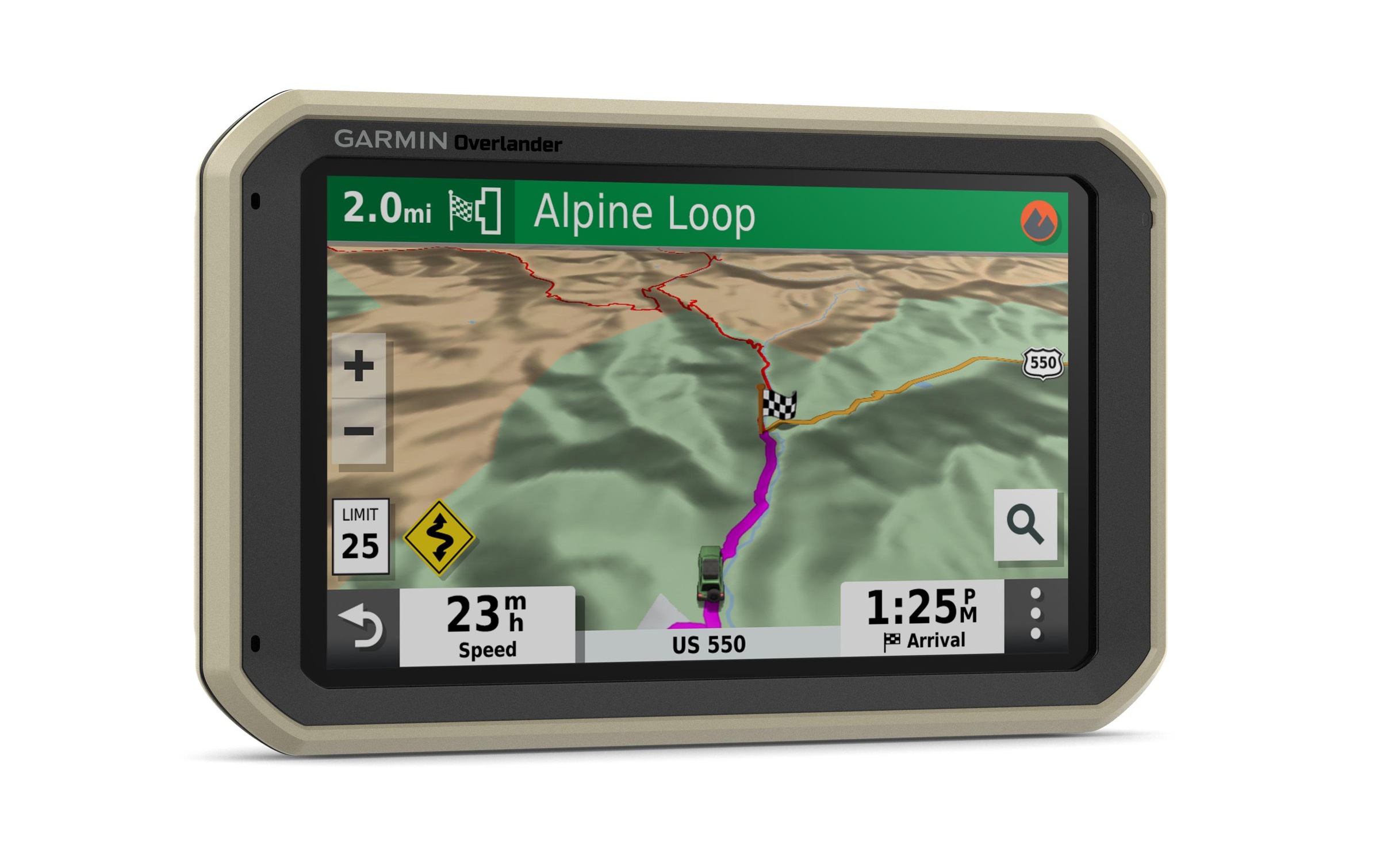 Garmin PKW-Navigationsgerät »Overlander All-Terrain-Navi«, (inklusive lebenslanger Kartenupdates)