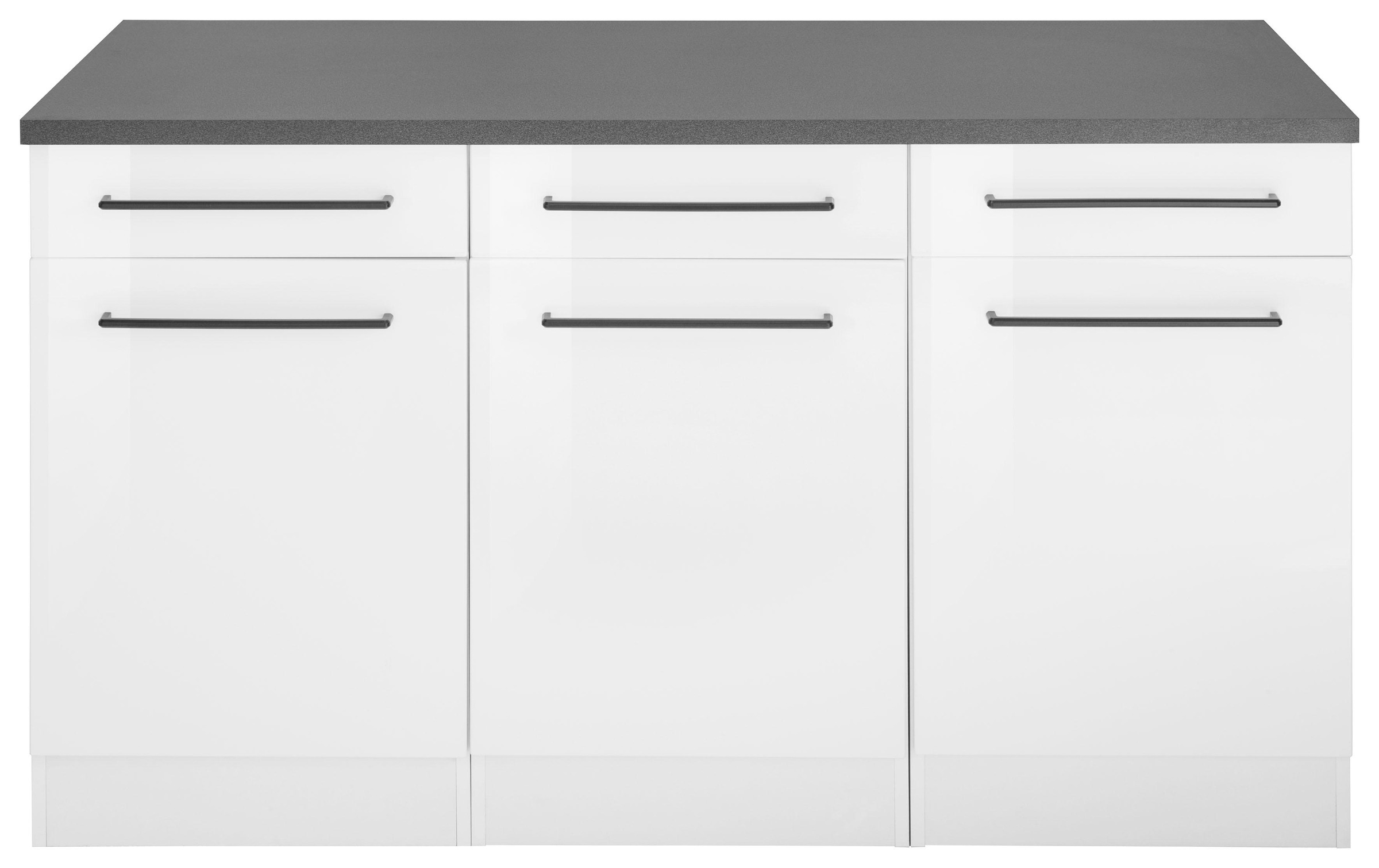 KOCHSTATION Unterschrank »KS-Tulsa«, 150 cm breit, 3 Schubkästen, 3 Türen, auch als Sideboard verwendbar
