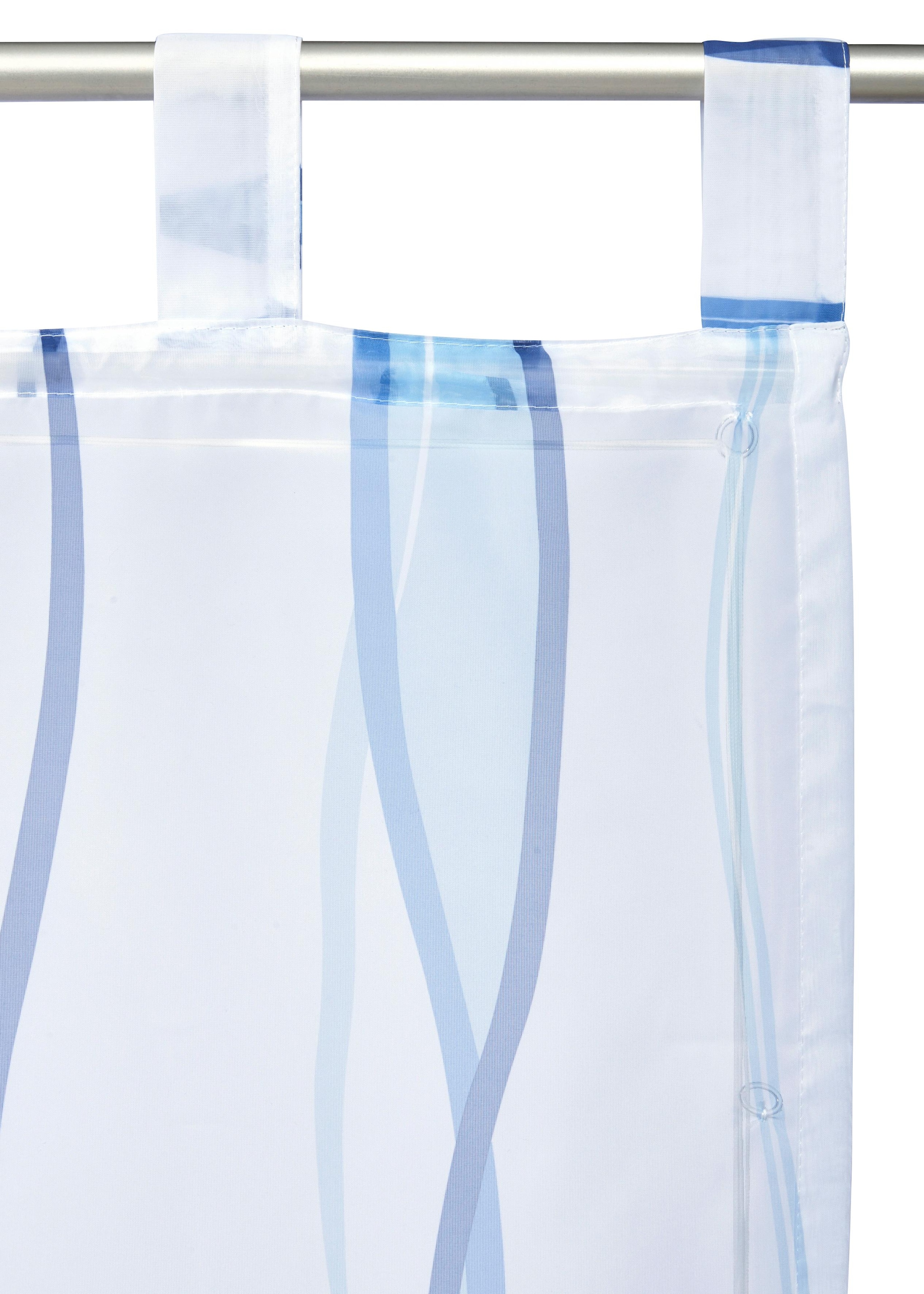 my home Raffrollo »Dimona«, mit Schlaufen, Transparent, Voile, Polyester
