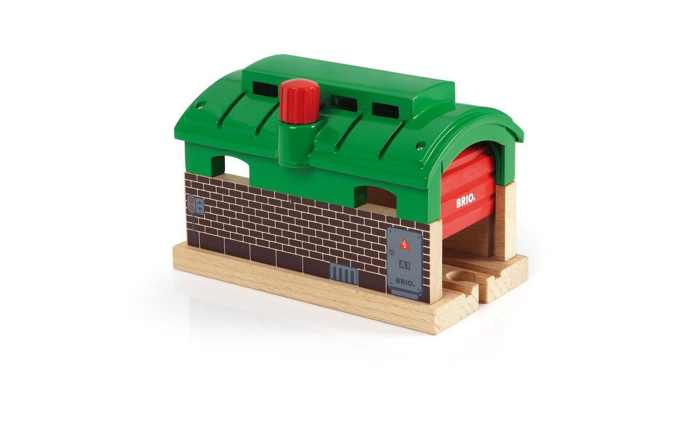BRIO® Spielzeugeisenbahn-Gebäude »Lokschuppen mit Rolltor«