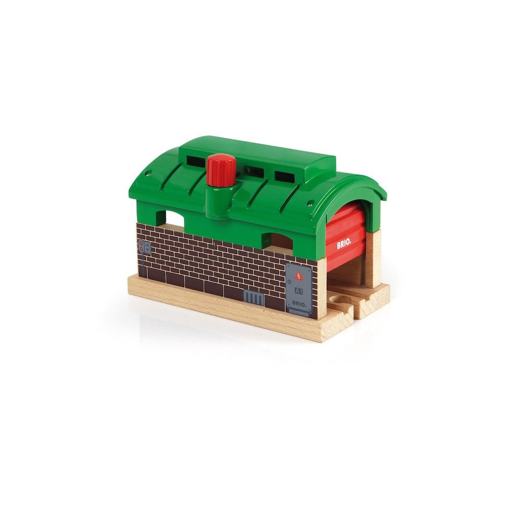 BRIO® Spielzeugeisenbahn-Gebäude »Lokschuppen mit Rolltor«
