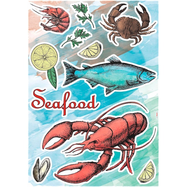 ✵ x Komar | Jelmoli-Versand 50x70 Höhe), bestellen online Wandtattoo (Breite Wandtattoo »Seafood«, cm selbstklebendes