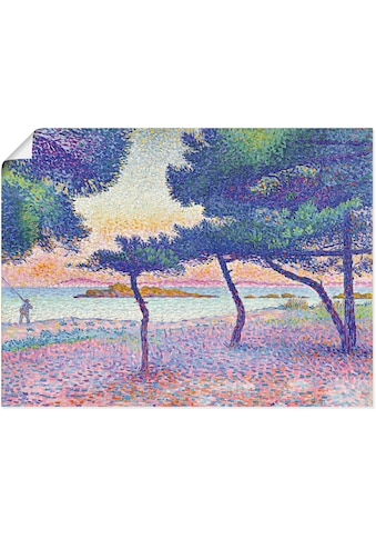 Kunstdruck »Der Strand von Saint-Clair. 1896«, Wiesen & Baumbilder, (1 St.)
