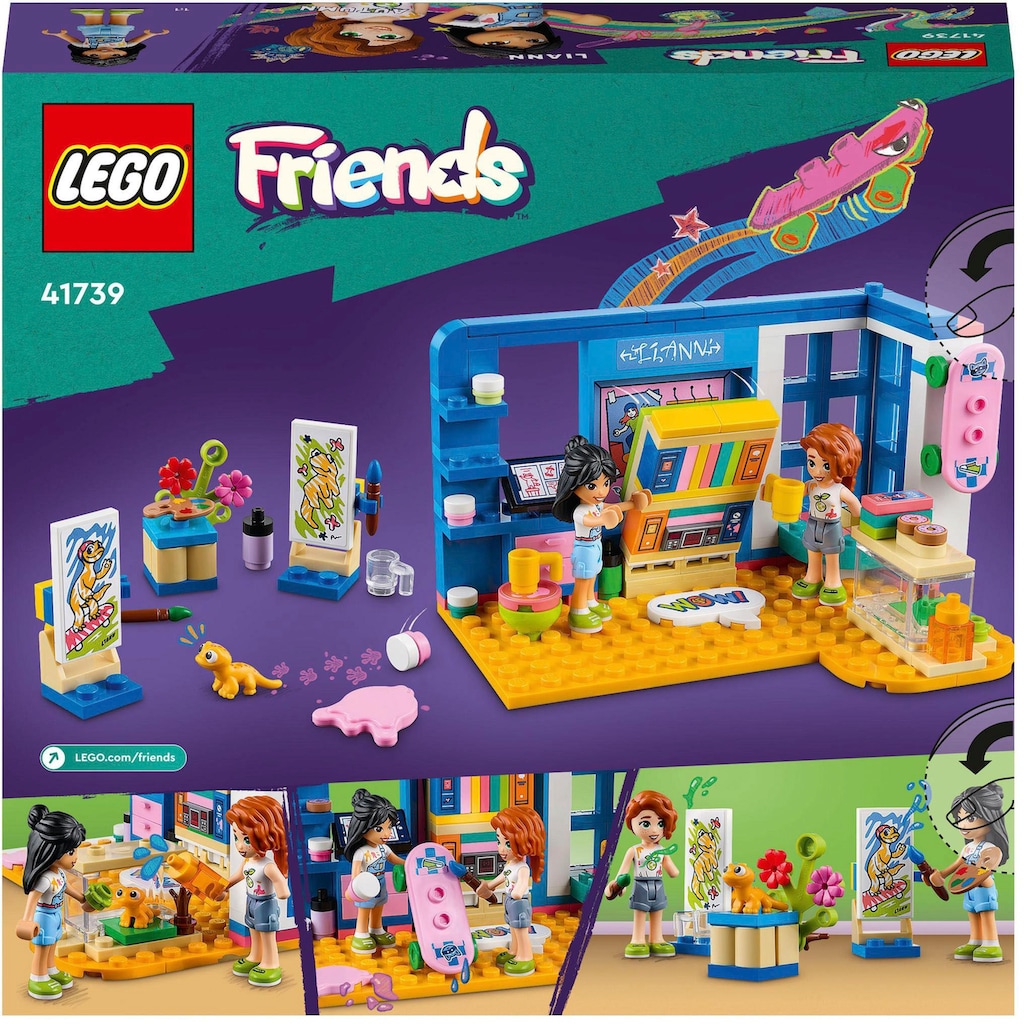LEGO® Konstruktionsspielsteine »Lianns Zimmer (41739), LEGO® Friends«, (204 St.)
