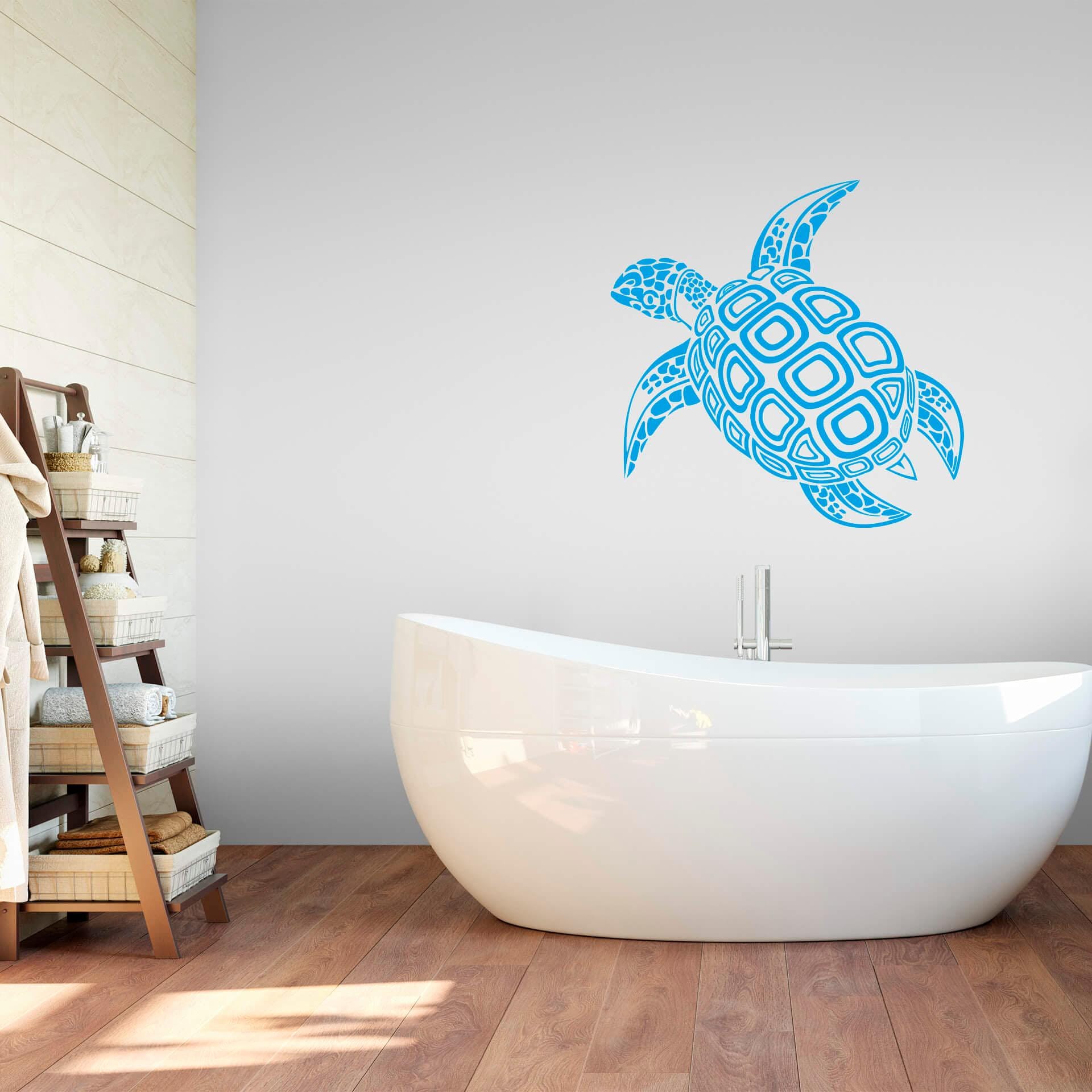 Wall-Art Wandtattoo »Badezimmer Schildkröte«, selbstklebend, entfernbar