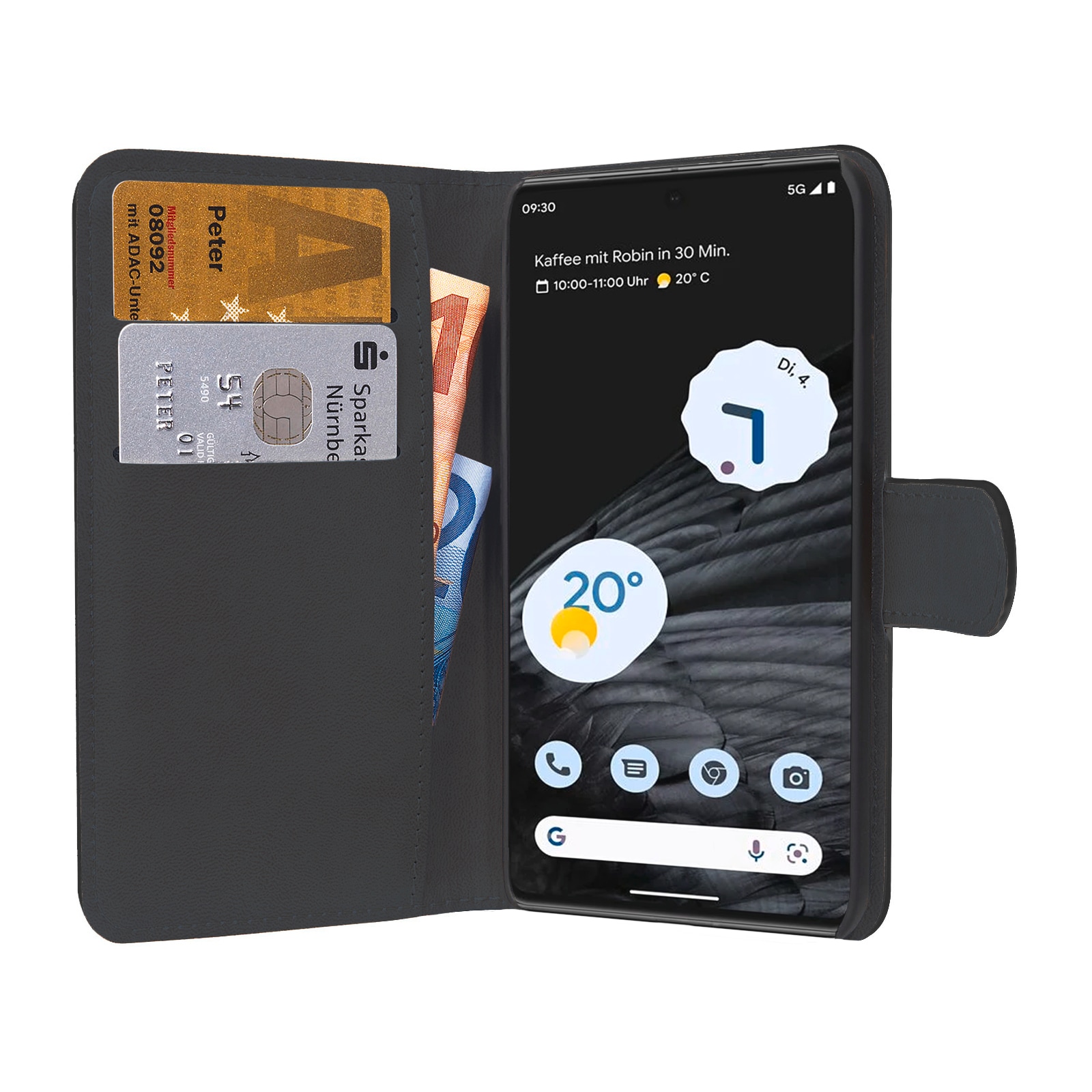 PEDEA Backcover »Book Cover Classic für Google Pixel 8 Pro«, Handyhülle, Schutzhülle